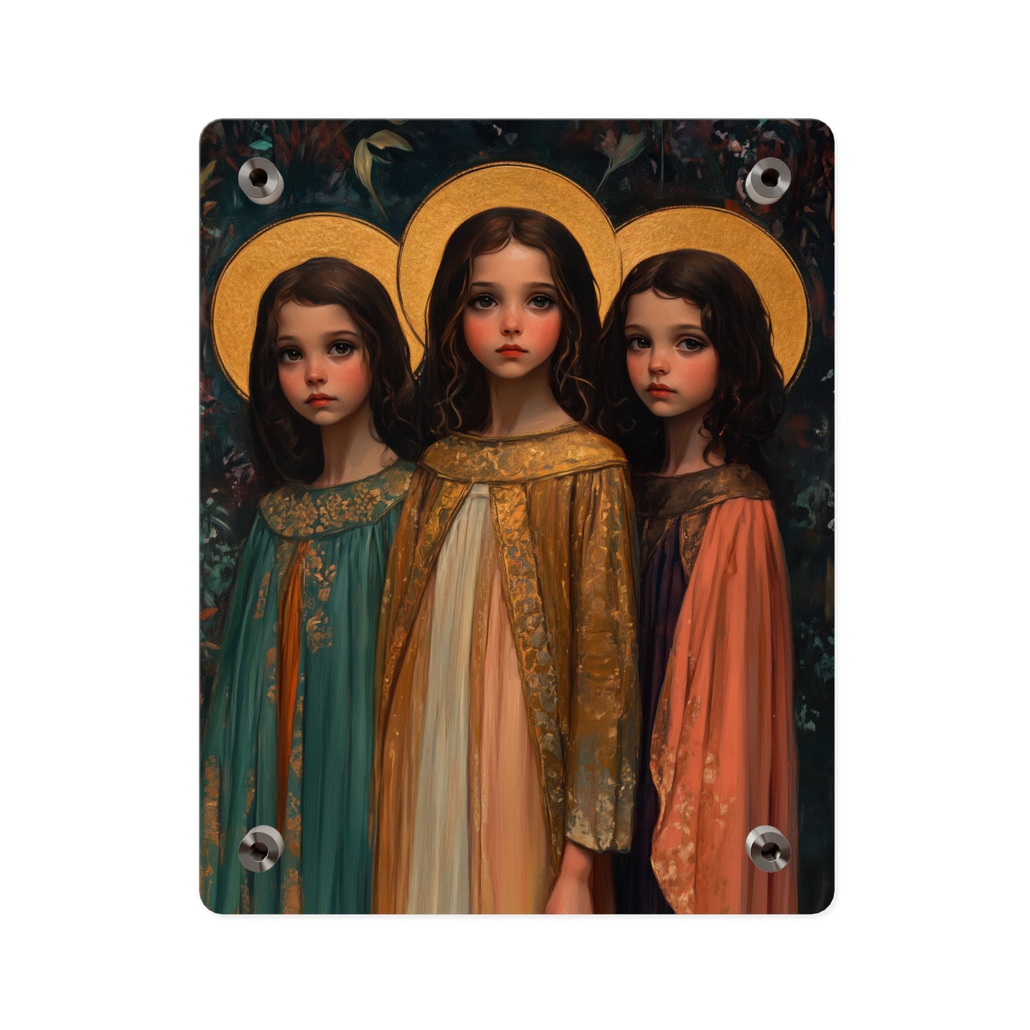 Saints Faith, Hope and Charity Acrylic Wall Art Panel - Ready to Hang Acrylic Print - Catholic Saint Art Print - Sister Art