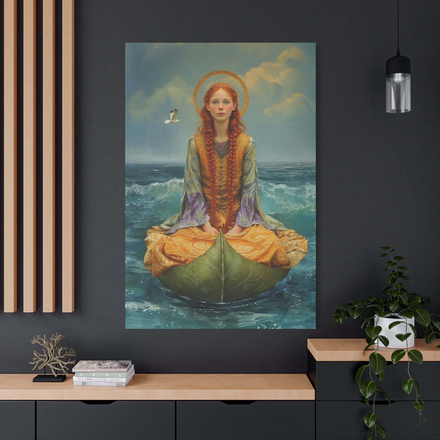Saint Ia of Cornwall - Museum Wrapped Canvas - Sanctified Souls Print - Religious Art for your Home