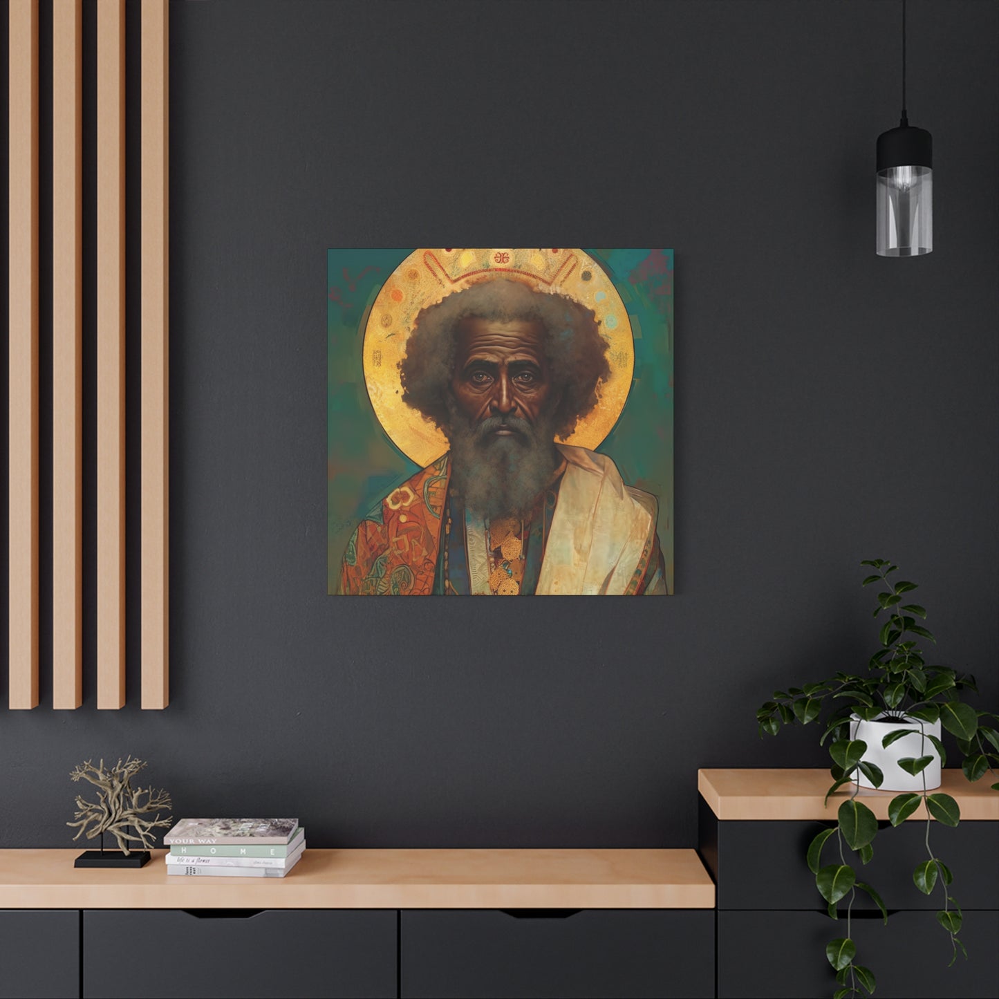 Saint Moses - Museum Wrapped Canvas - Sanctified Souls Print - Religious Art for your Home
