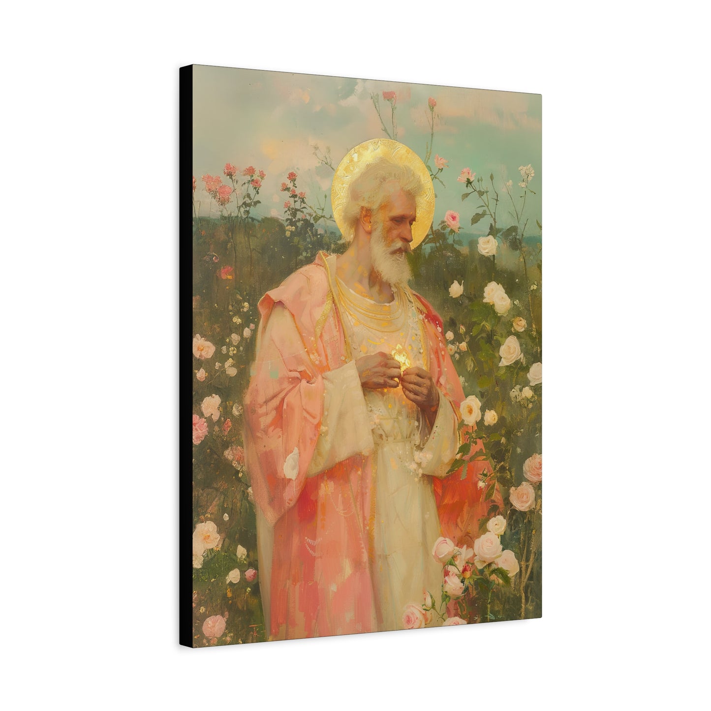 Saint Valentine - Multiple Sizes - Catholic Home art - Museum Wrapped Canvas - Sanctified Souls Print - Catholic Saint Art