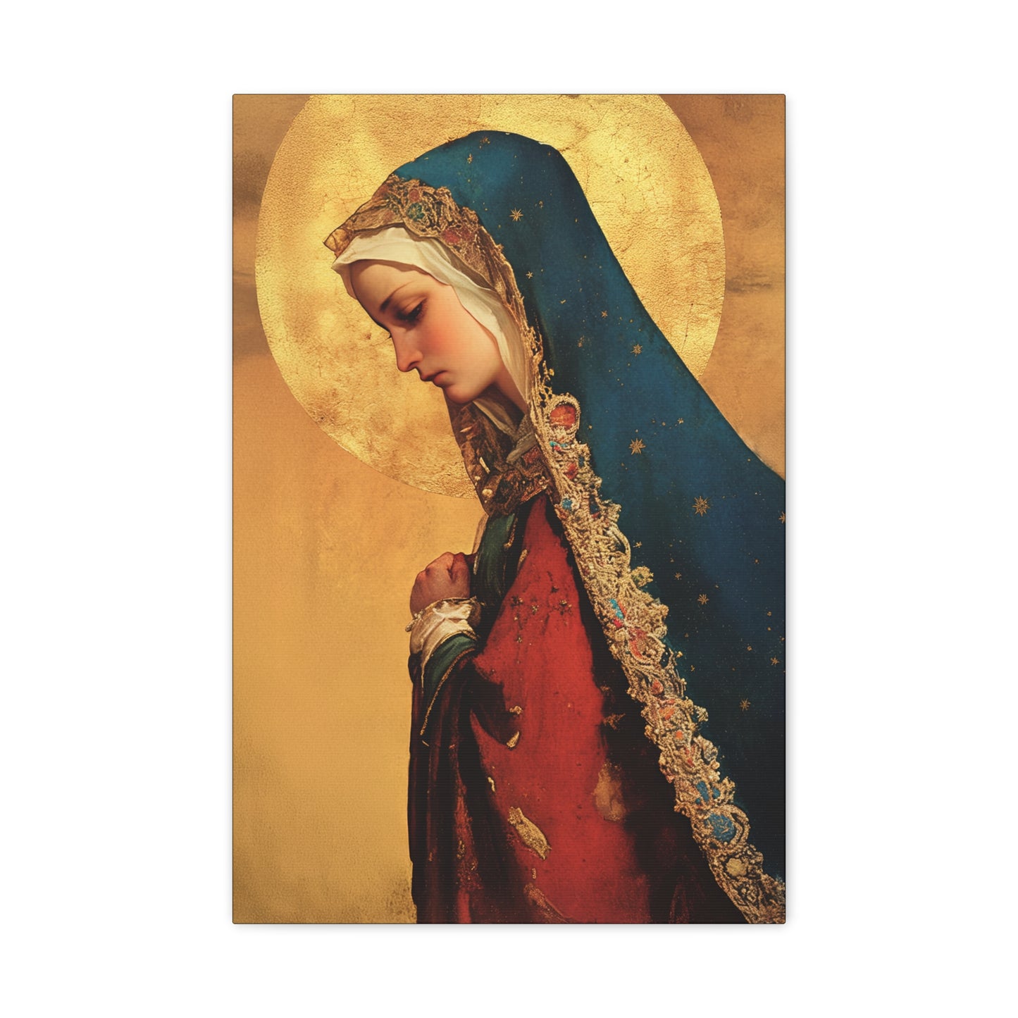 Our Lady of Mercy / Our Lady of Ransom - Multiple Sizes - Catholic Home art - Museum Wrapped Canvas - Sanctified Souls Print - Mother Mary