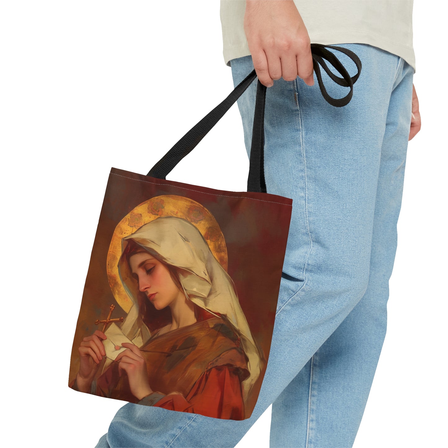 Saint Phoebe Tote Bag - Large Medium Small Faith Art Bag - Catholic Faith Purse - Religious - Prayer Bag - Devotional Purse
