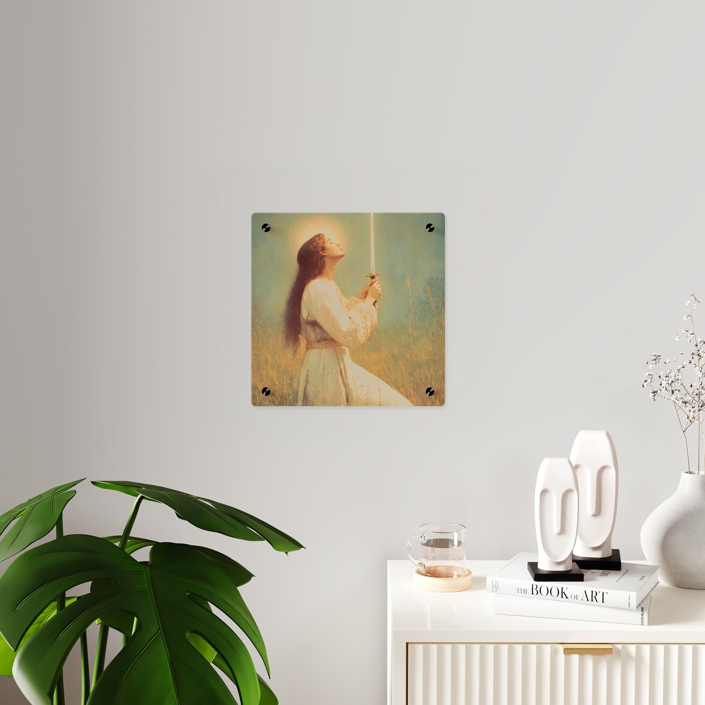 Saint Joan of Arc Wall Art Panel - Ready to Hang Acrylic Print - Catholic Saint Art - Patron Saint Print - No Frame needed
