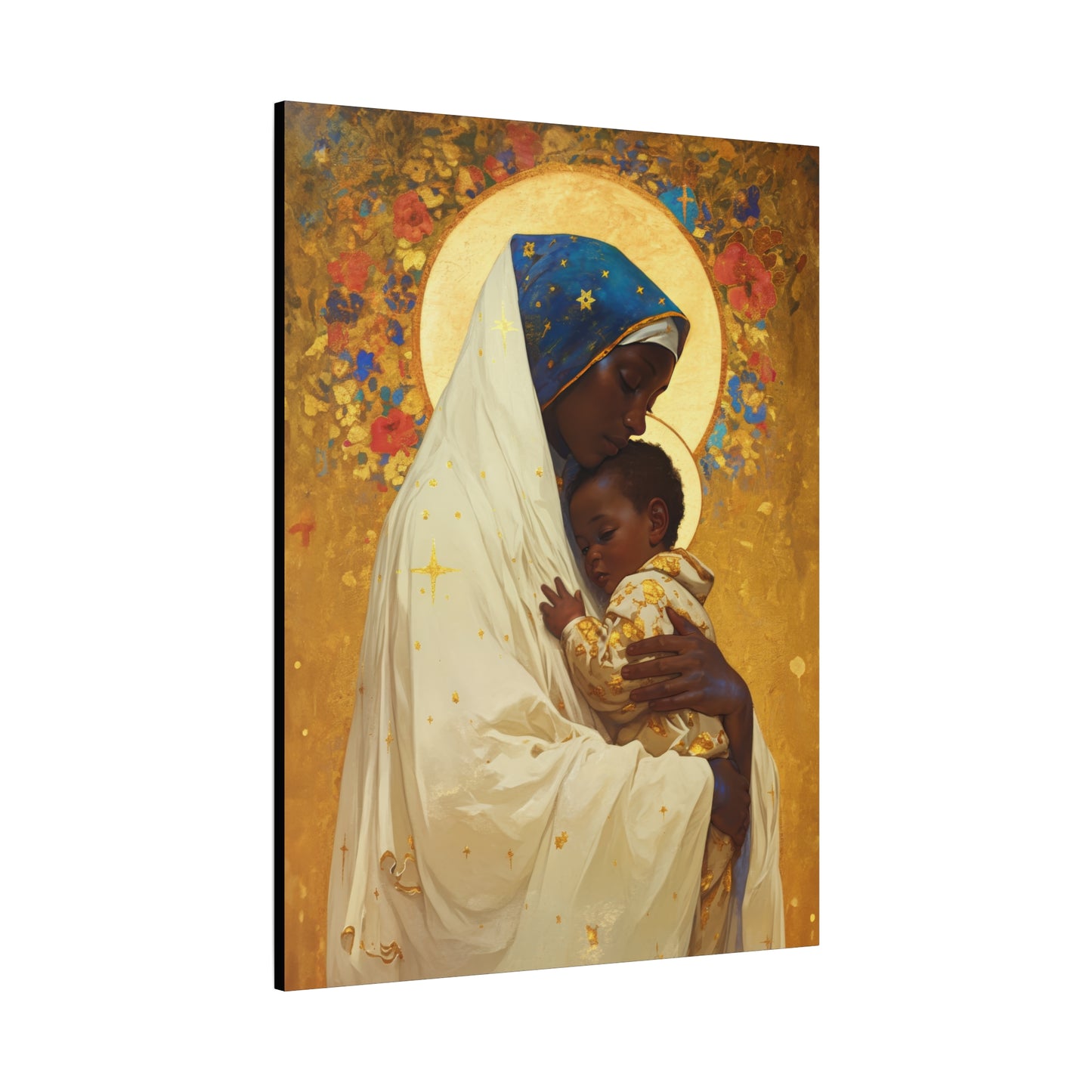 Queen of Peace and Love- Our Lady of Kibeho's Message - Museum Wrapped Canvas - Print - Religious Art for your Home - Christian print