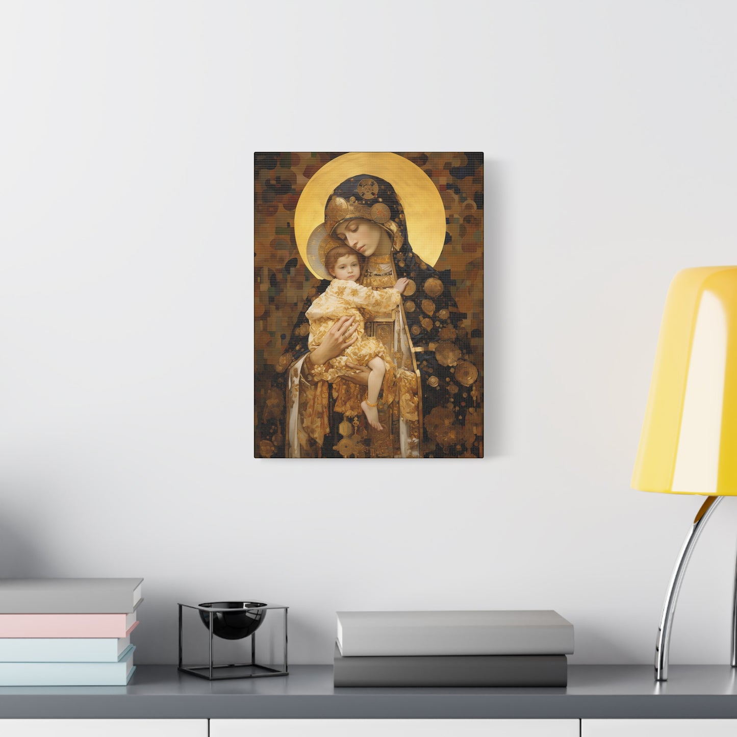 The Light of Love - Museum Wrapped Canvas - Sanctified Souls Print - Religious Art for your Home - The Virgin Mary and The Christ Child