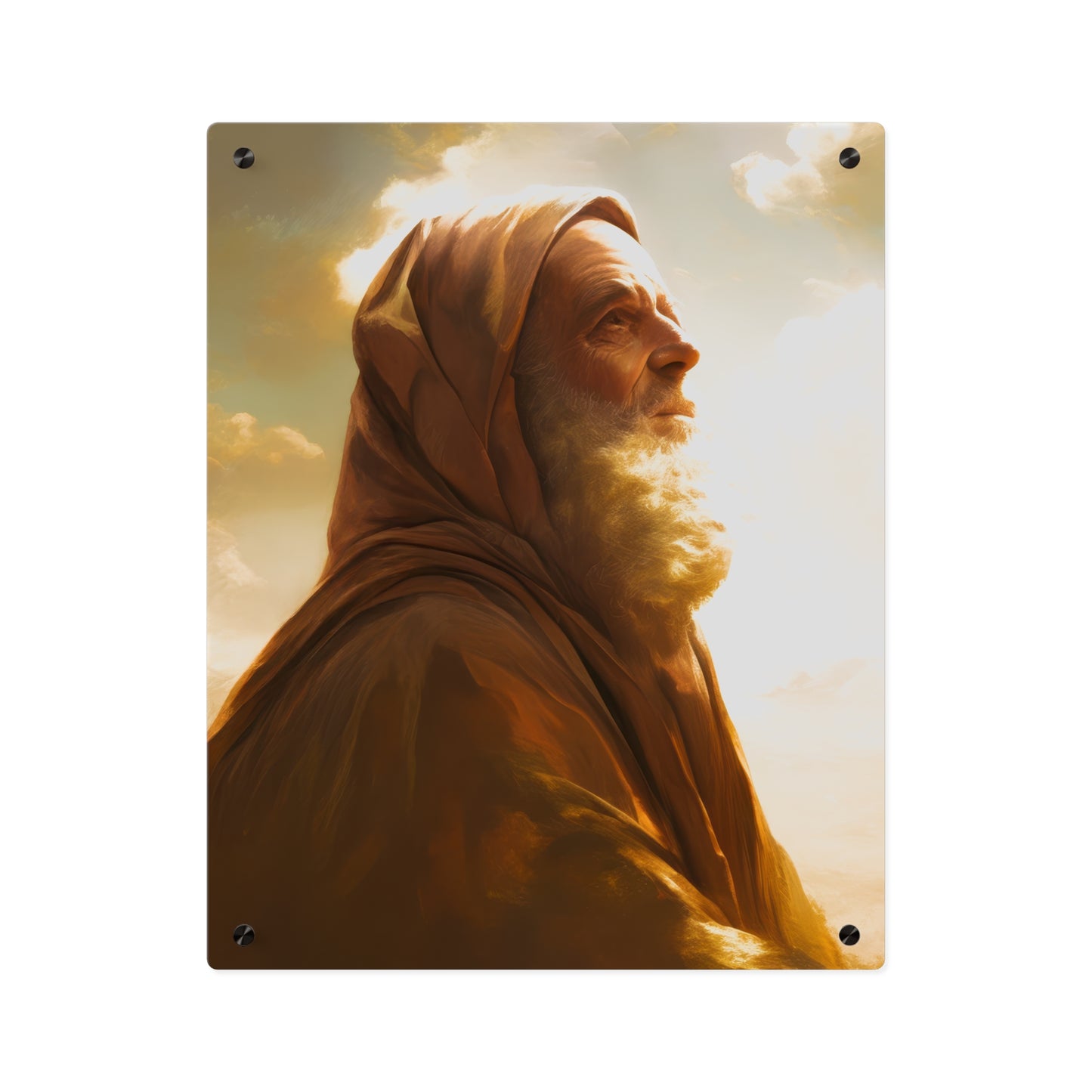 Father Abraham Wall Art Panel - Ready to Hang Acrylic Print - Catholic Saint Art - Patron Saint Print - No Frame needed