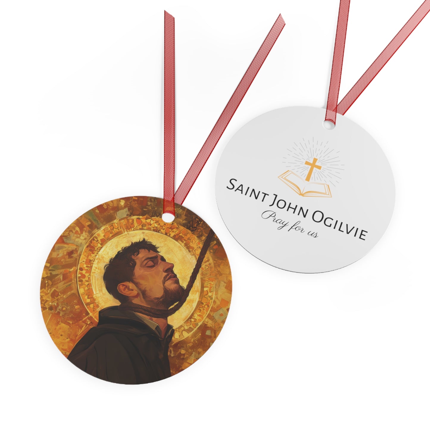 Saint John Ogilvie Metal Ornament - Religious Holiday Christmas Ornament and Keepsake - Catholic Religious Keepsake