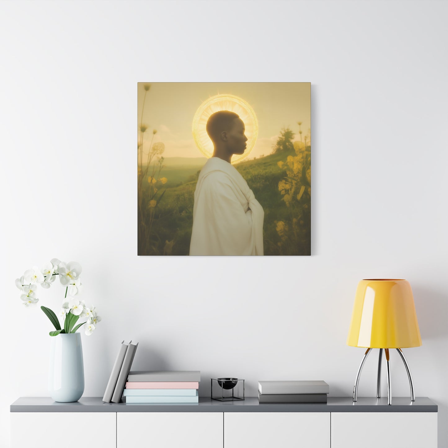 Saint Charles Lwanga - Museum Wrapped Canvas - Sanctified Souls Print - Religious Art for your Home - Catholic Patron Saint Art