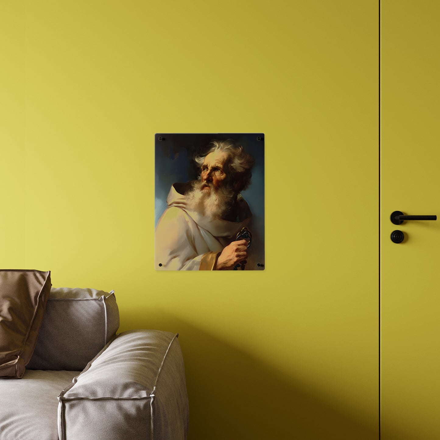 Saint Peter Acrylic Wall Art Panel - Ready to Hang Acrylic Print - Catholic Apostle Art - Patron saint Art