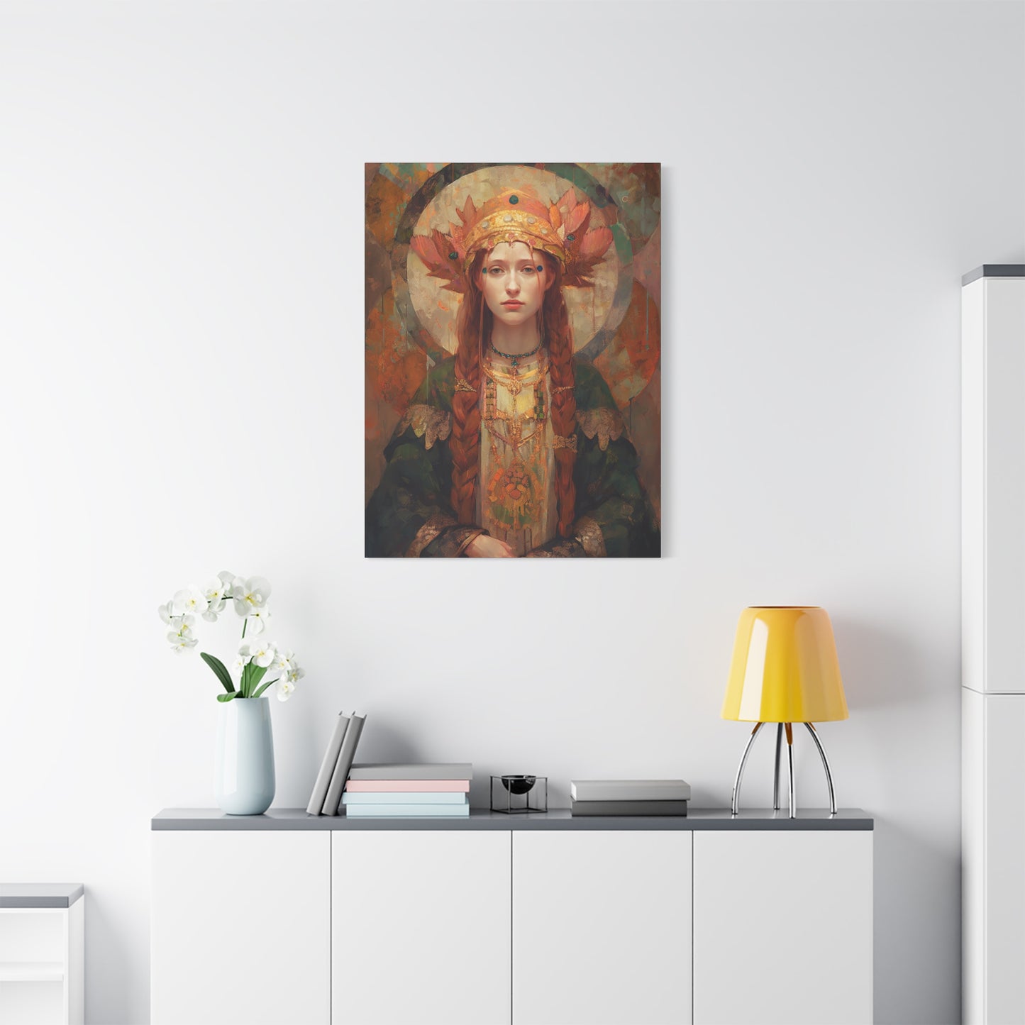 Saint Margaret of Scotland - Museum Wrapped Canvas - Sanctified Souls Print - Religious Art for your Home