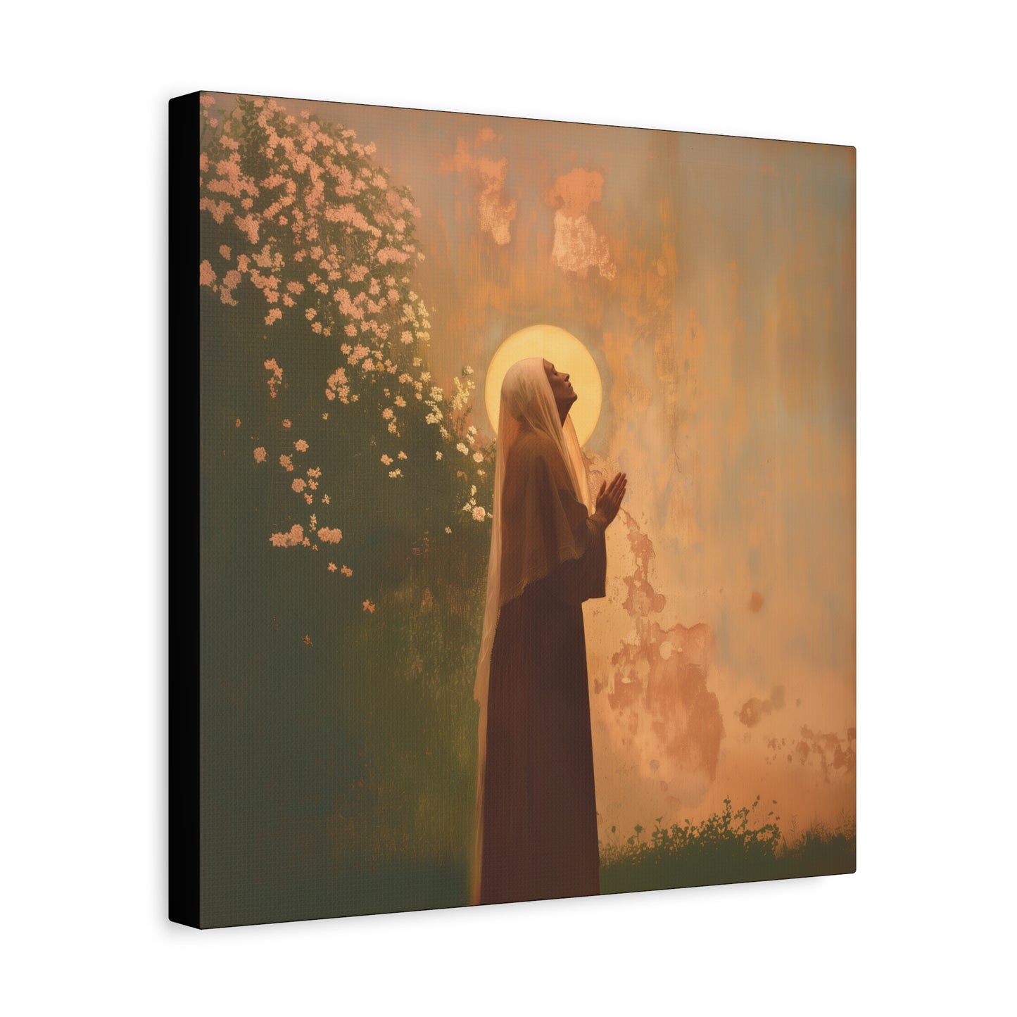 Saint Monica - Museum Wrapped Canvas - Sanctified Souls Print - Religious Art for your Home - Angel Art - Religious