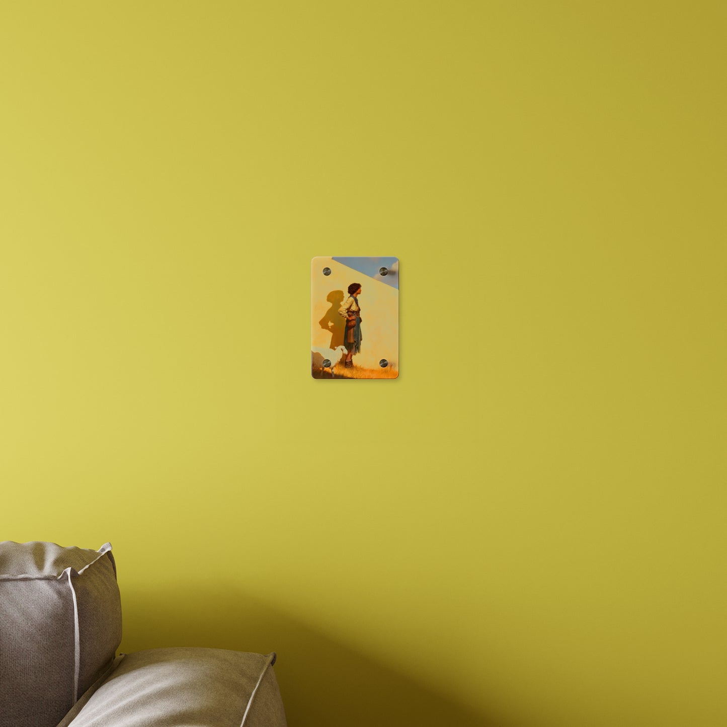 David son of Jesse Acrylic Wall Art Panel - Ready to Hang Acrylic Print - David and Goliath - Bible Story Wall Art