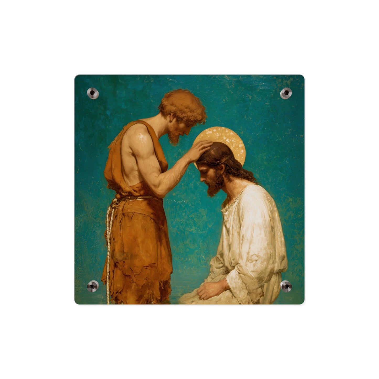 Saint John the Baptist, The Prophet and the Promise - Acrylic Wall Art Panel - Ready to Hang Acrylic Print - Catholic Saint Art