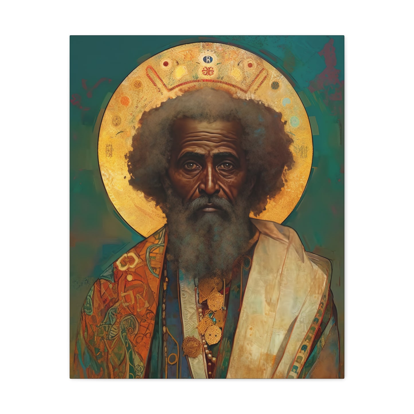 Saint Moses - Museum Wrapped Canvas - Sanctified Souls Print - Religious Art for your Home