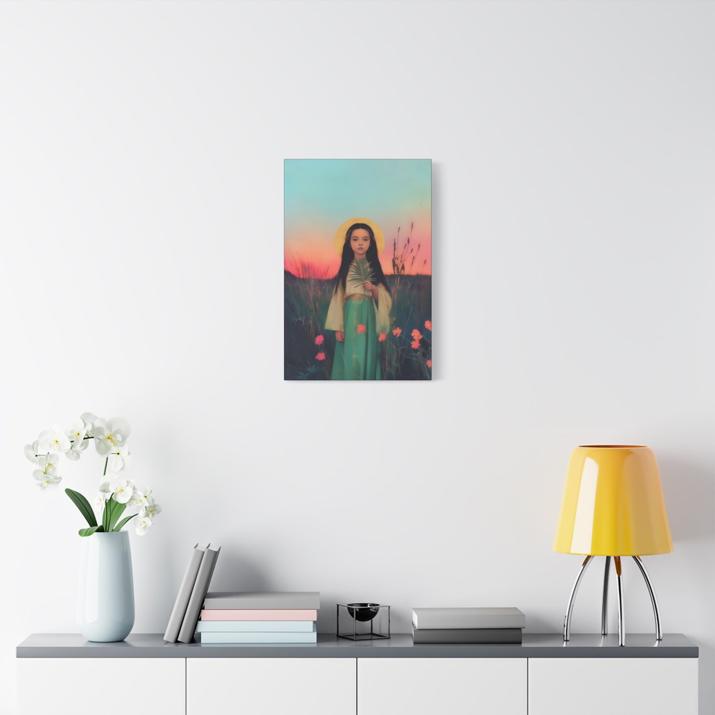 Saint Charity - Multiple Sizes - Catholic Home art - Museum Wrapped Canvas - Sanctified Souls Print - Martyr Saint