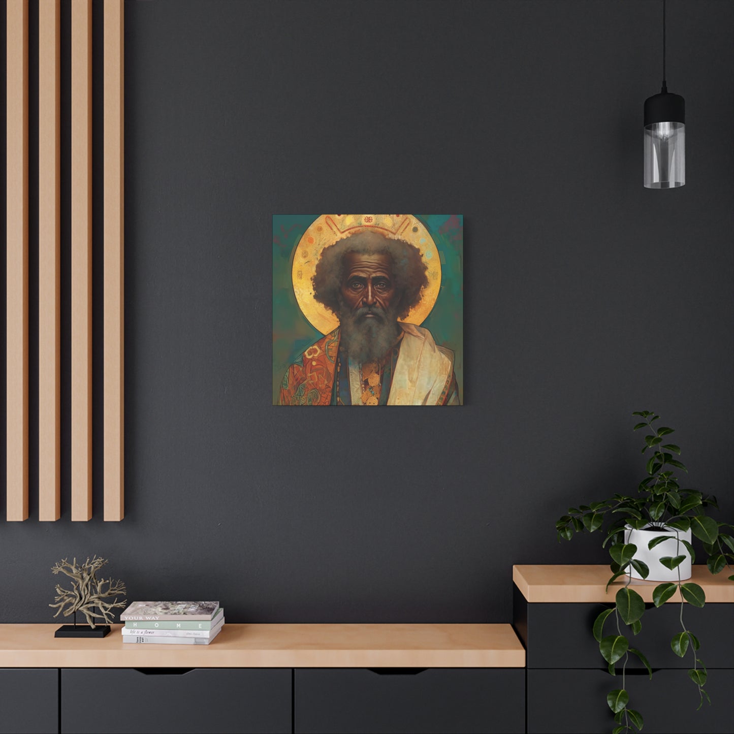 Saint Moses - Museum Wrapped Canvas - Sanctified Souls Print - Religious Art for your Home