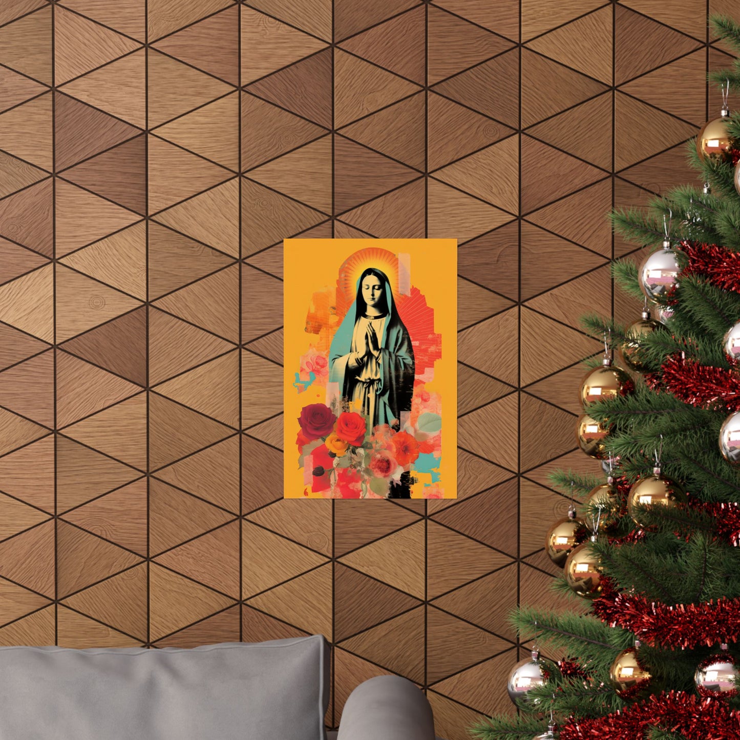 Roses of Tepeyac - Our Lady of Guadalupe - Sanctified Souls Print - Multiple Sizes - Premium Matte Vertical Posters