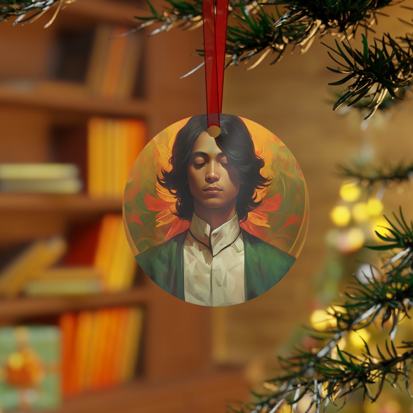 Saint Lorenzo Ruiz Ornament - Religious Holiday Christmas Ornament and Keepsake - Double sided Keepsake Religious Ornament