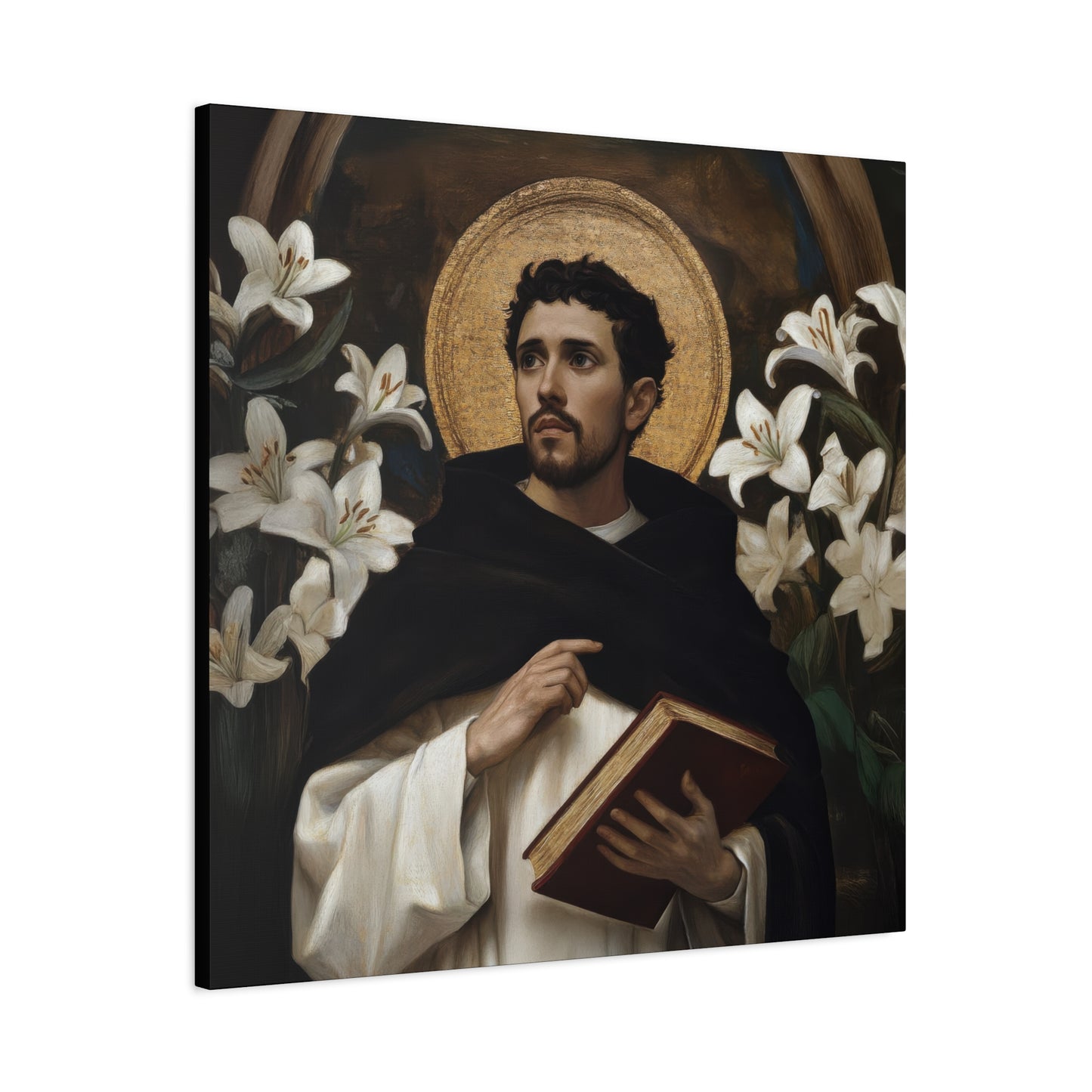 Saint Dominic - Museum Wrapped Canvas - Sanctified Souls Print - Religious Art for your Home - Catholic Patron Saint Art