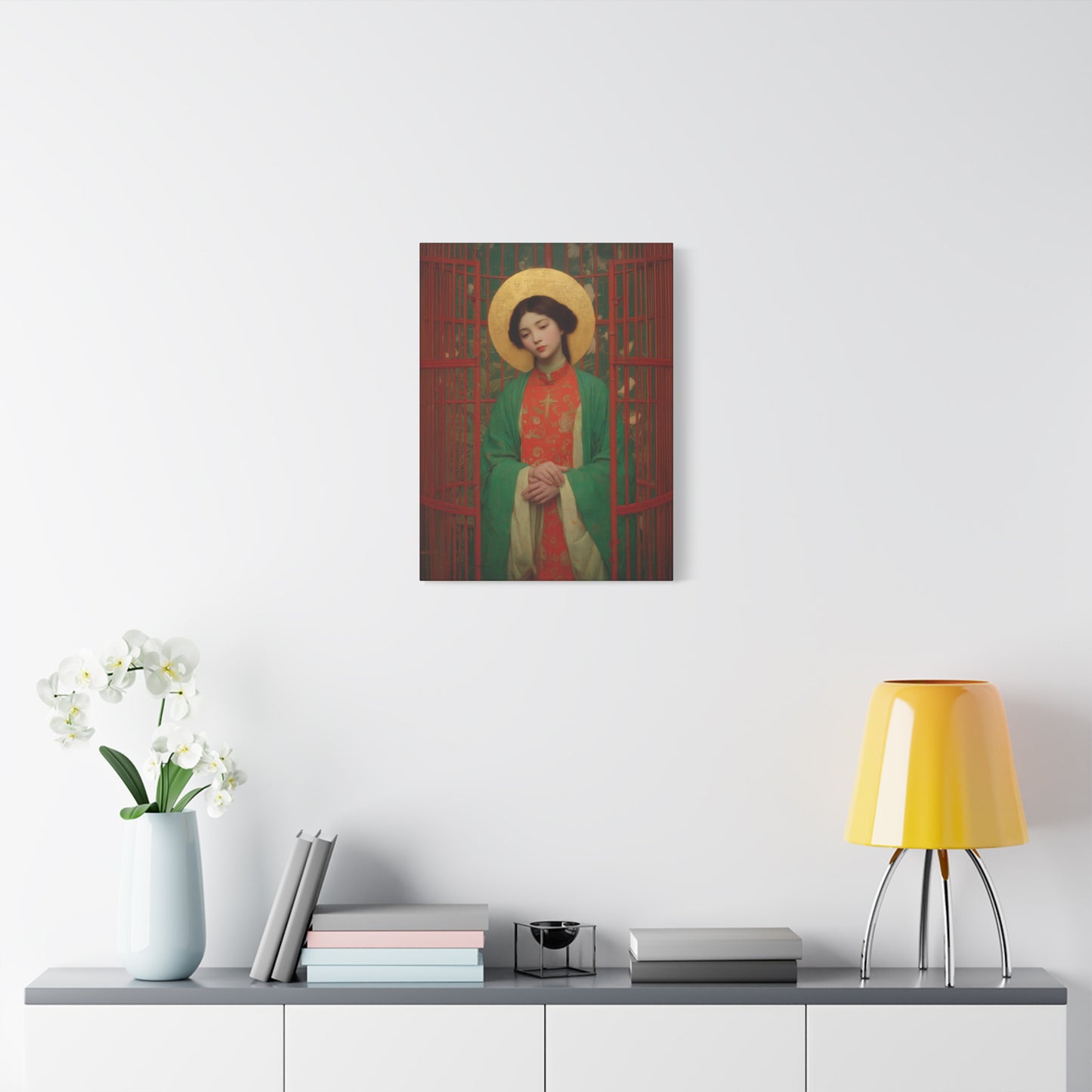 Saint Agnes Tsao Kou Ying - Museum Wrapped Canvas - Sanctified Souls Print - Religious Art for your Home - Catholic Patron Saint Art