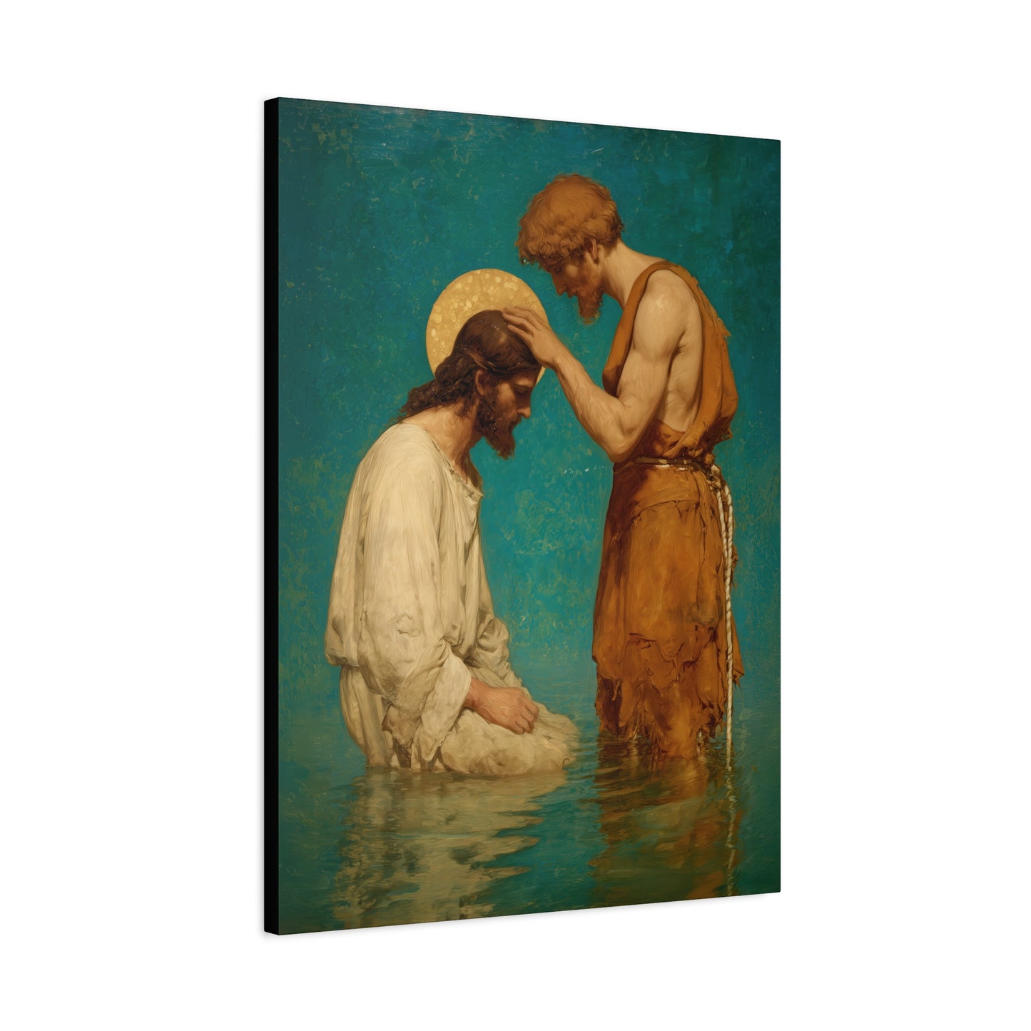 Saint John the Baptist, The Prophet and the Promise - Museum Wrapped Canvas - Print - Religious Art for your Home - Christian print