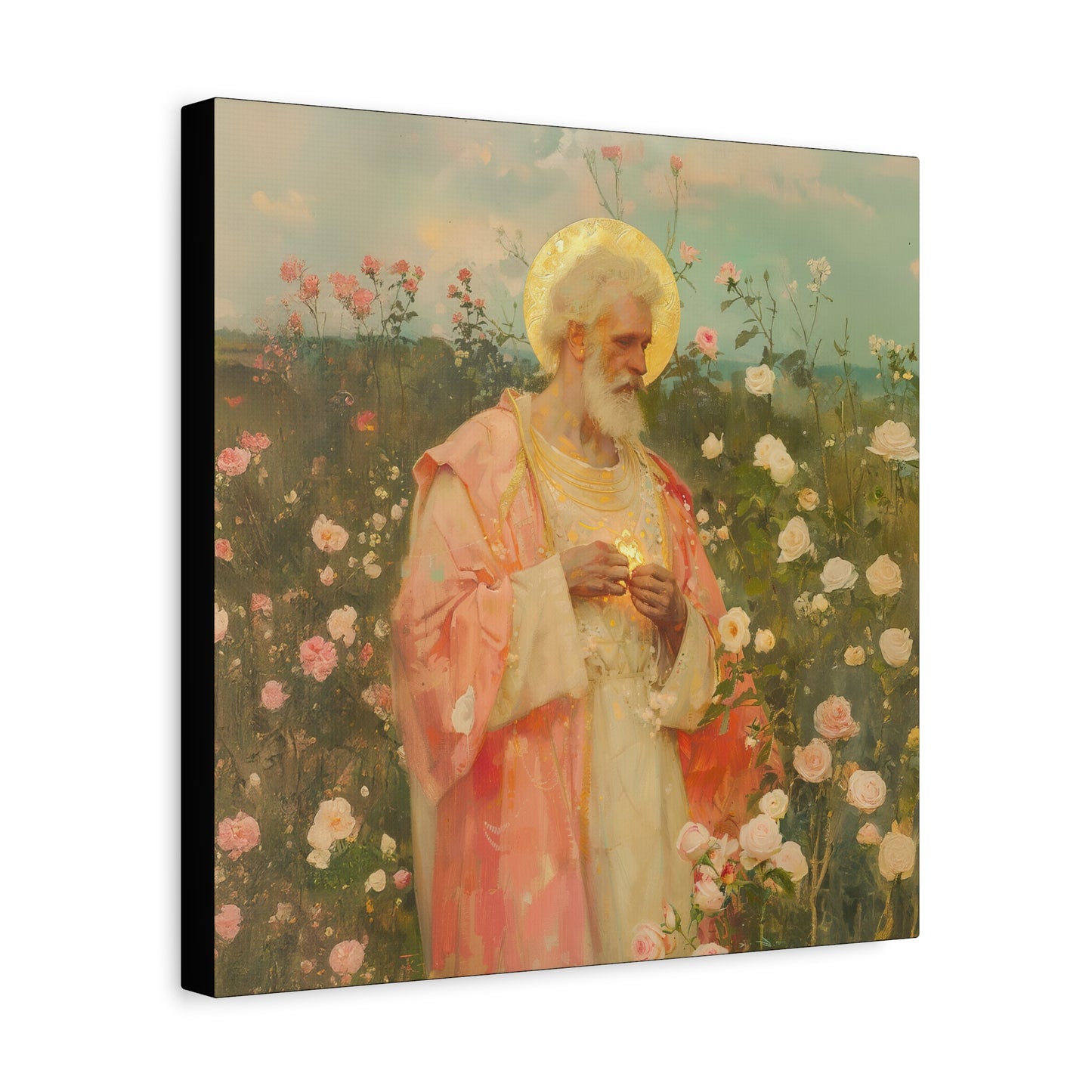 Saint Valentine - Multiple Sizes - Catholic Home art - Museum Wrapped Canvas - Sanctified Souls Print - Catholic Saint Art
