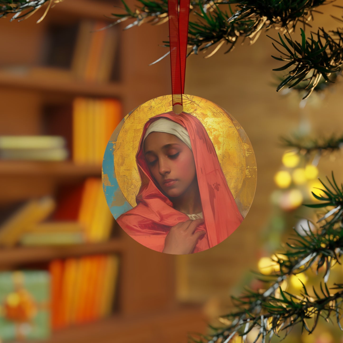 Saint Lea of Rome Metal Ornament - Religious Holiday Christmas Ornament and Keepsake - Catholic Prayer Ornament