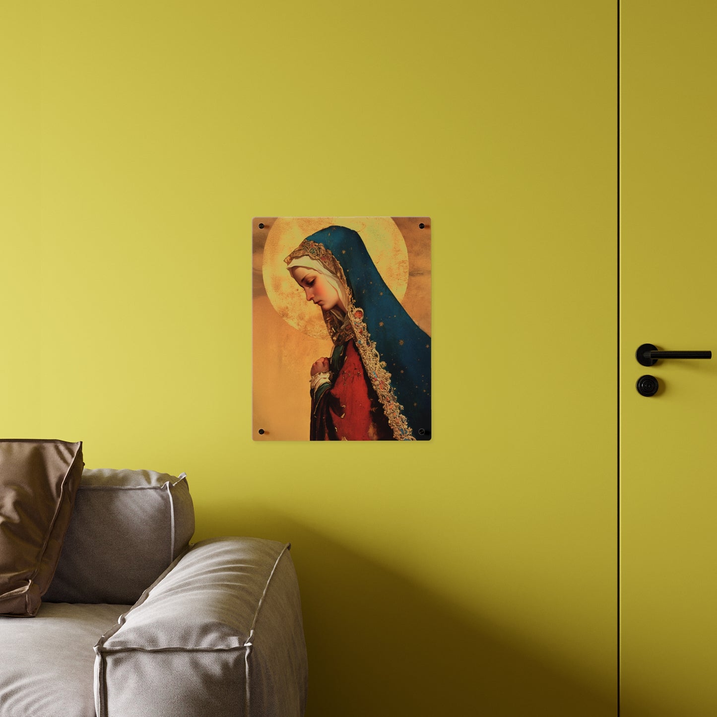 Our Lady of Mercy / Our Lady of Ransom Wall Art Panel - Ready to Hang Acrylic Print - Catholic Saint Art - Patron Saint Print - Mother Mary