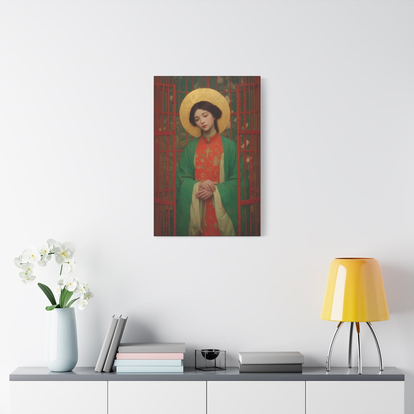 Saint Agnes Tsao Kou Ying - Museum Wrapped Canvas - Sanctified Souls Print - Religious Art for your Home - Catholic Patron Saint Art