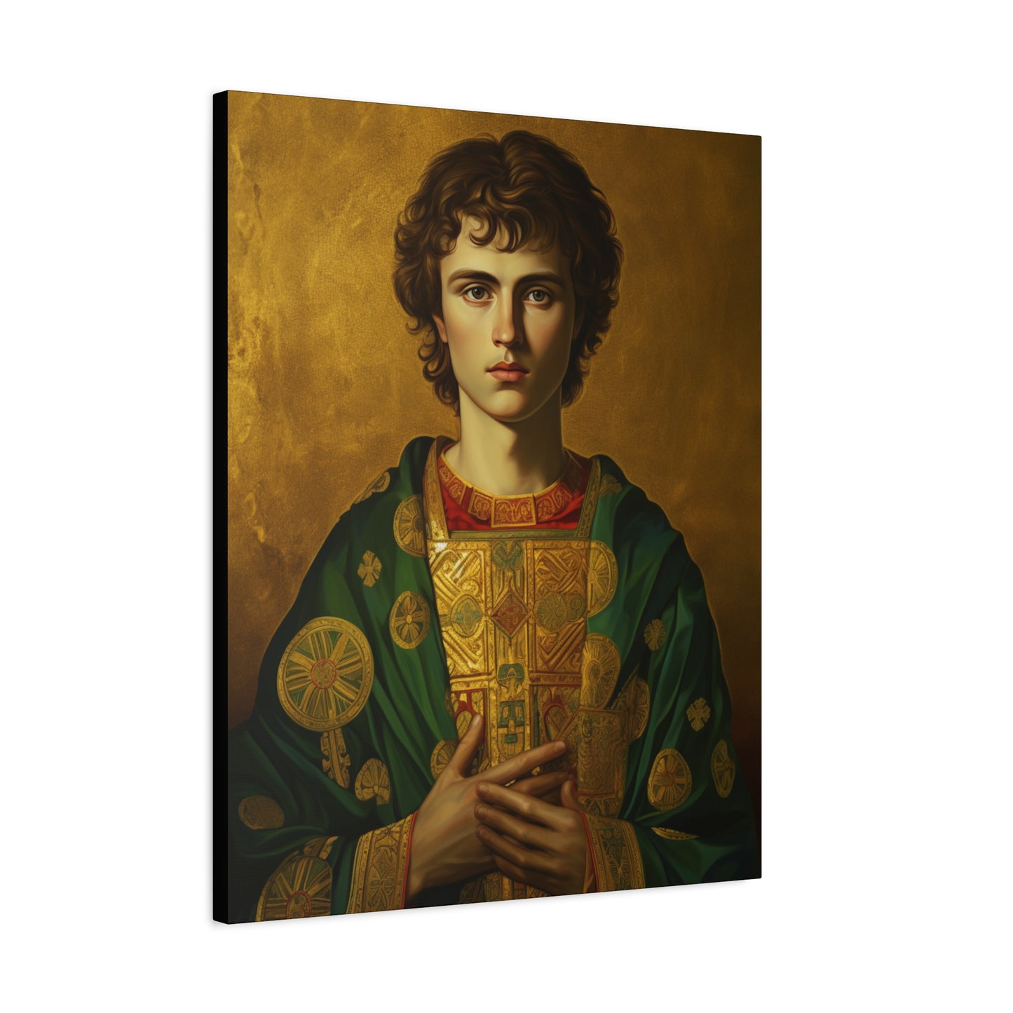 Saint Pantaleon Canvas Print - Multiple Sizes - Catholic Home art - Museum Wrapped Canvas - Sanctified Souls Print