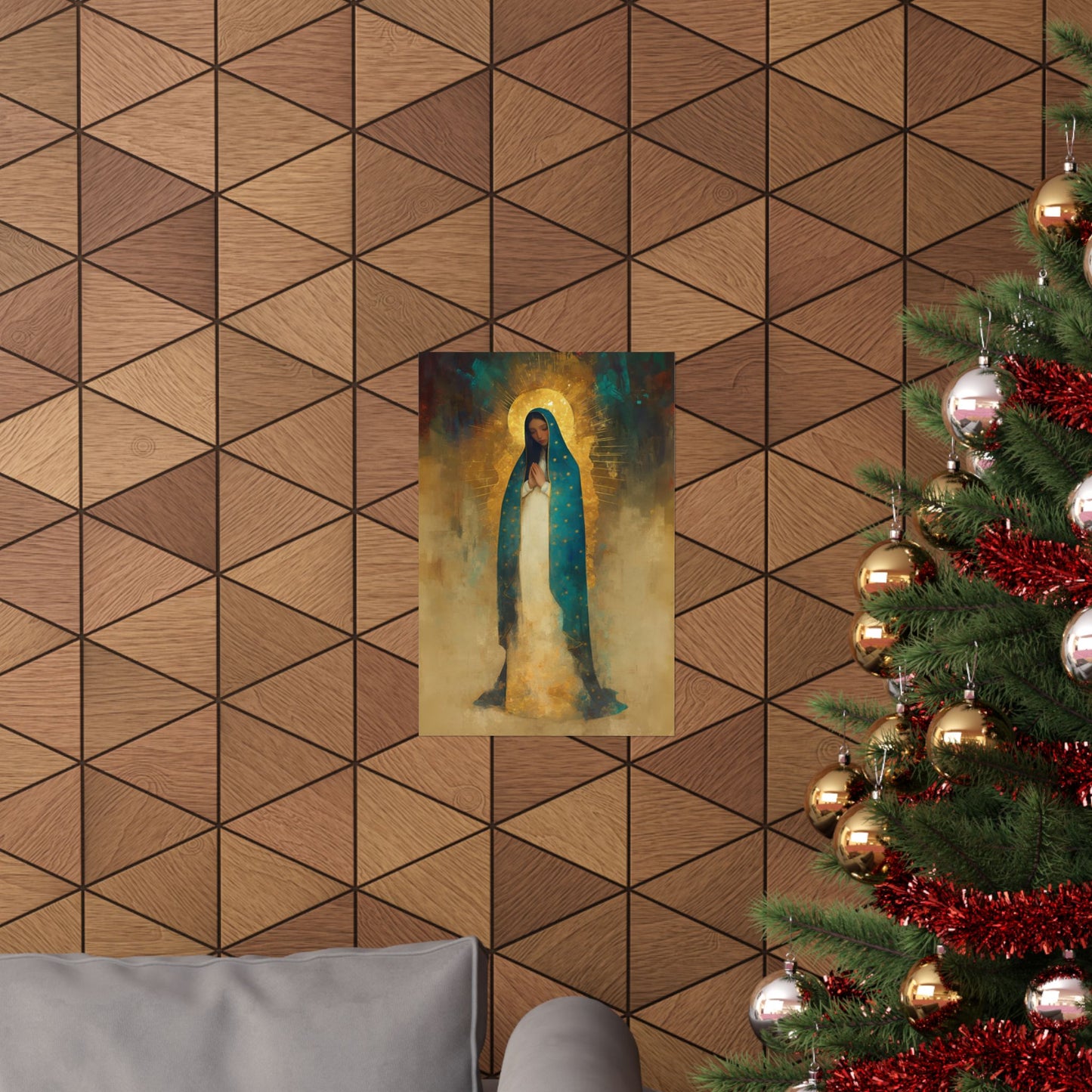 Flower of the new World - Our Lady of Guadalupe - Sanctified Souls Print - Multiple Sizes - Premium Matte Vertical Posters - Catholic
