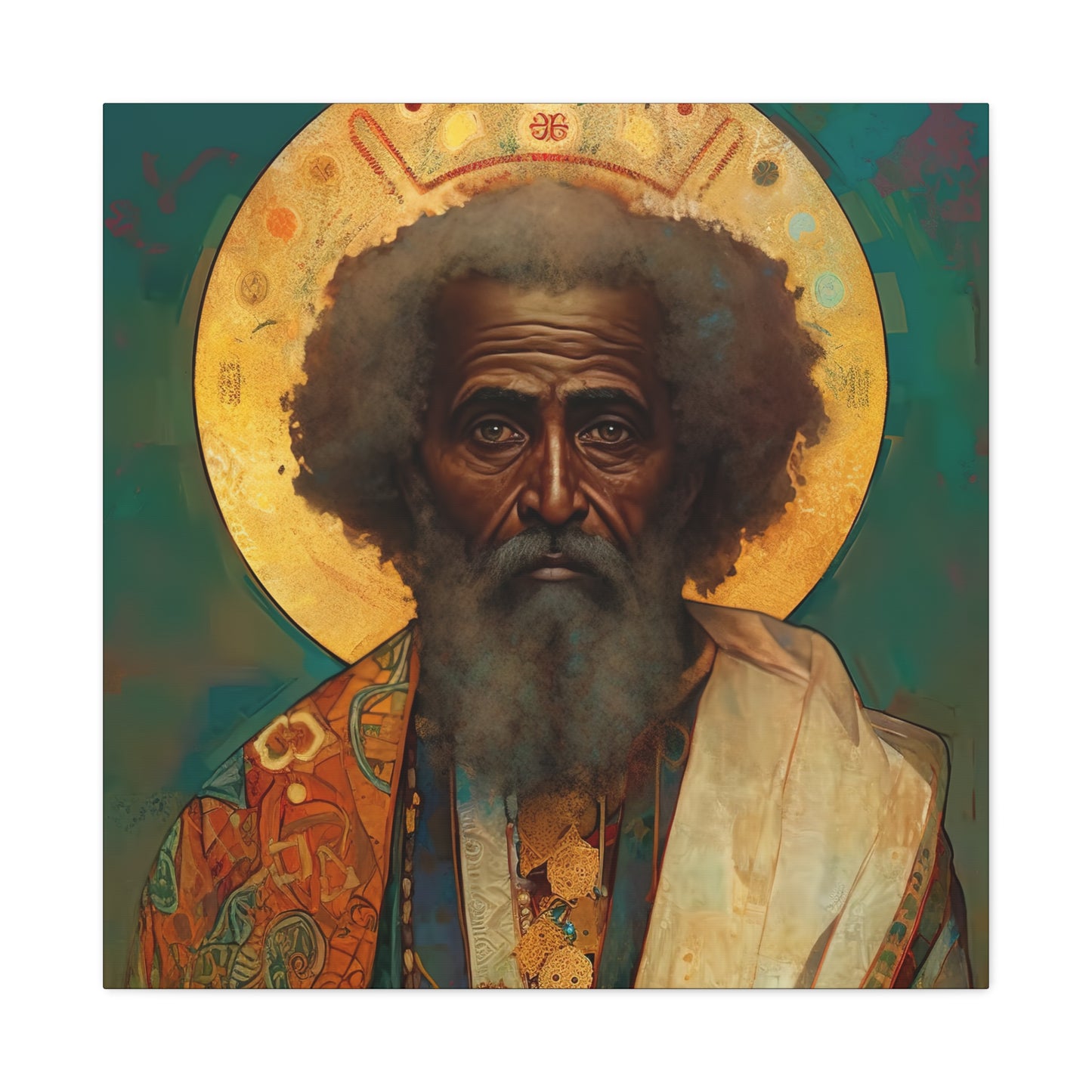 Saint Moses - Museum Wrapped Canvas - Sanctified Souls Print - Religious Art for your Home