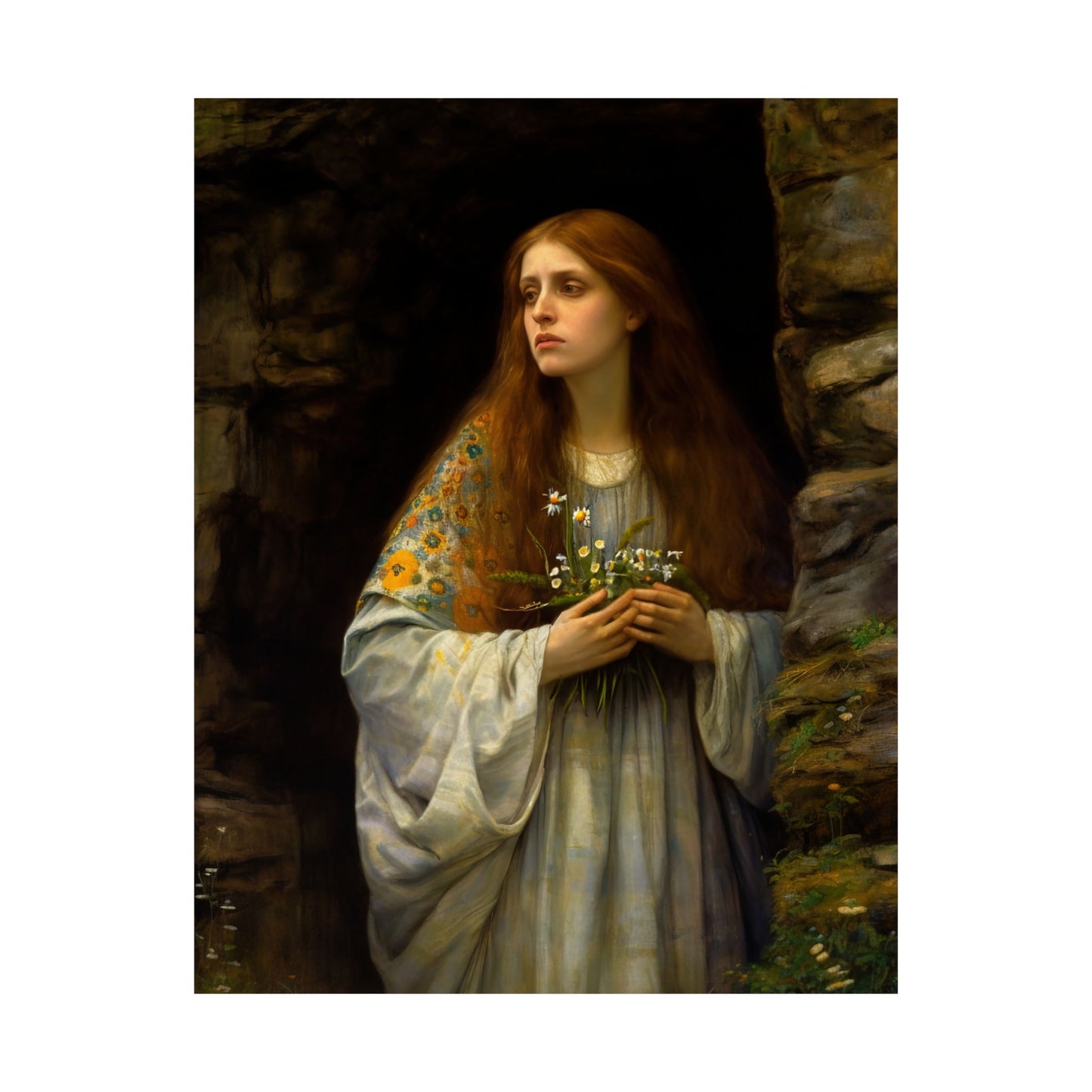 Saint Mary Magdalene : Witness to Resurrection Print - Sanctified Souls Print - Multiple Sizes - Premium Matte Vertical Posters
