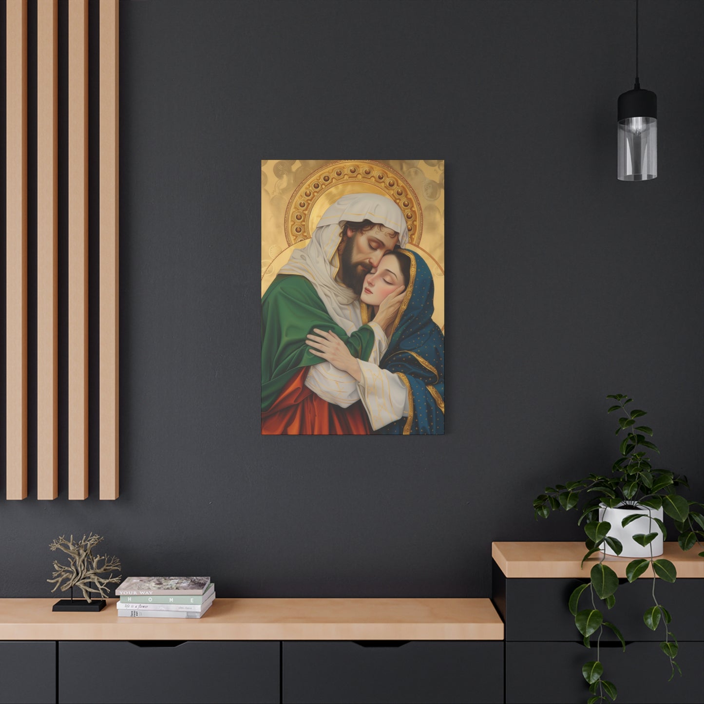 Saints Aquila and Priscilla - Museum Wrapped Canvas - Sanctified Souls Print - Religious Art for your Home - Religious Wall Art - Print