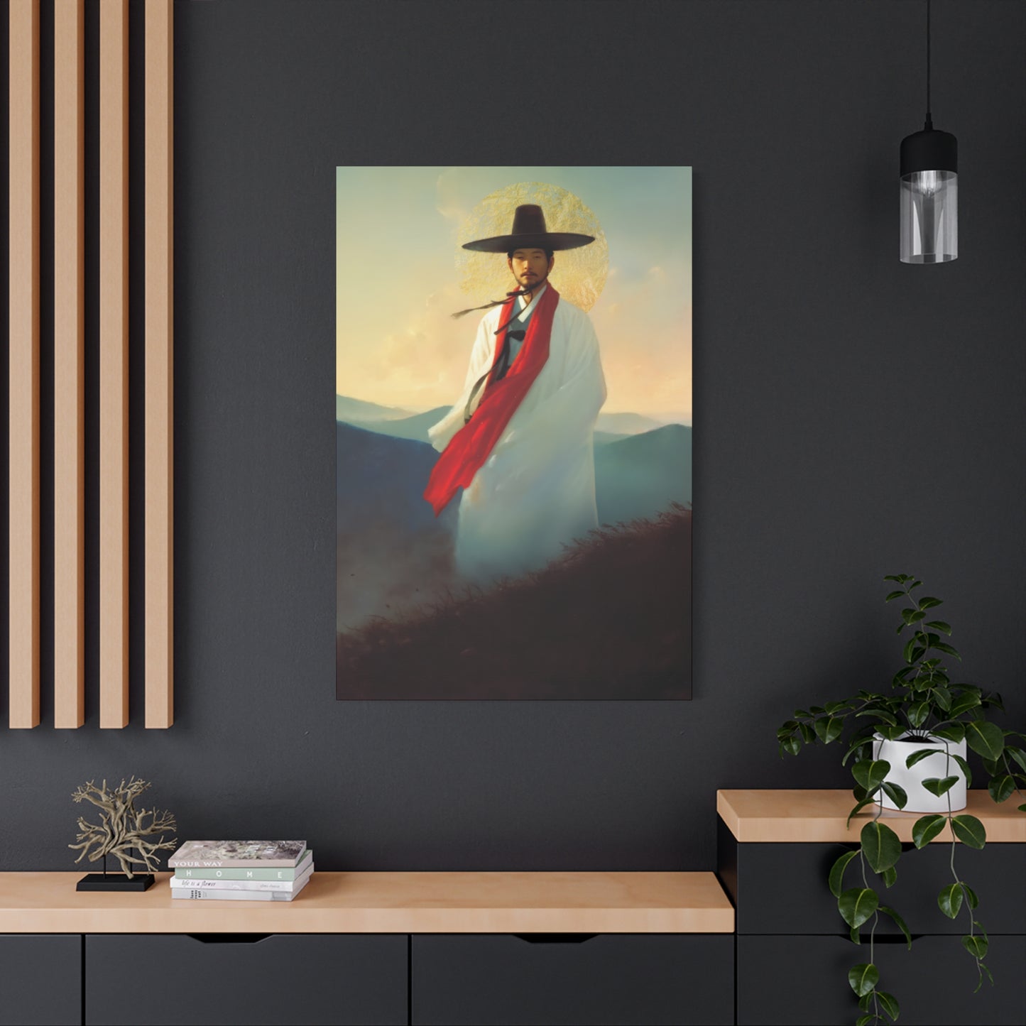 Saint Andrew Kim Taegon - Multiple Sizes - Catholic Home art - Museum Wrapped Canvas - Sanctified Souls Print - Martyr Saint