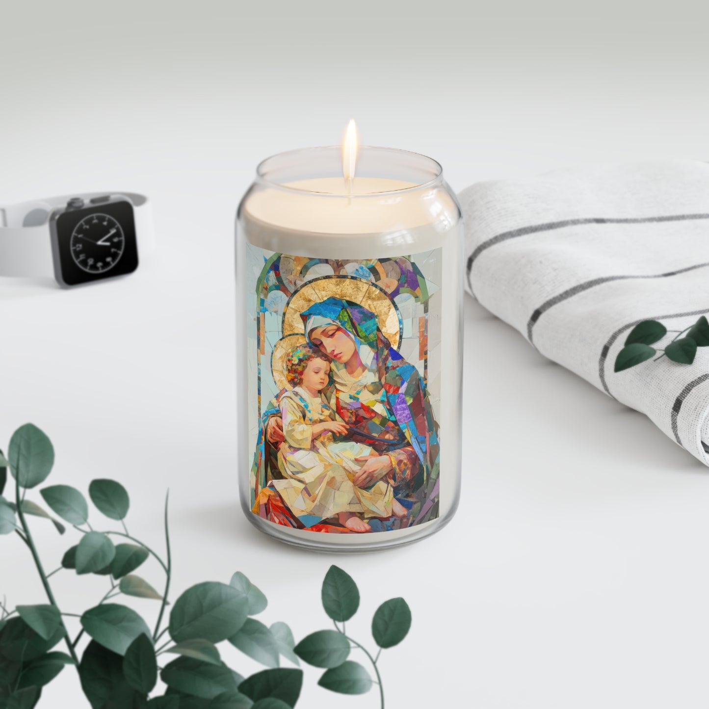 Virgin Mary - Light of All Saints - Scented Prayer Candle, 13.75oz - Candle - Catholic Art - prayer room Scented Candle