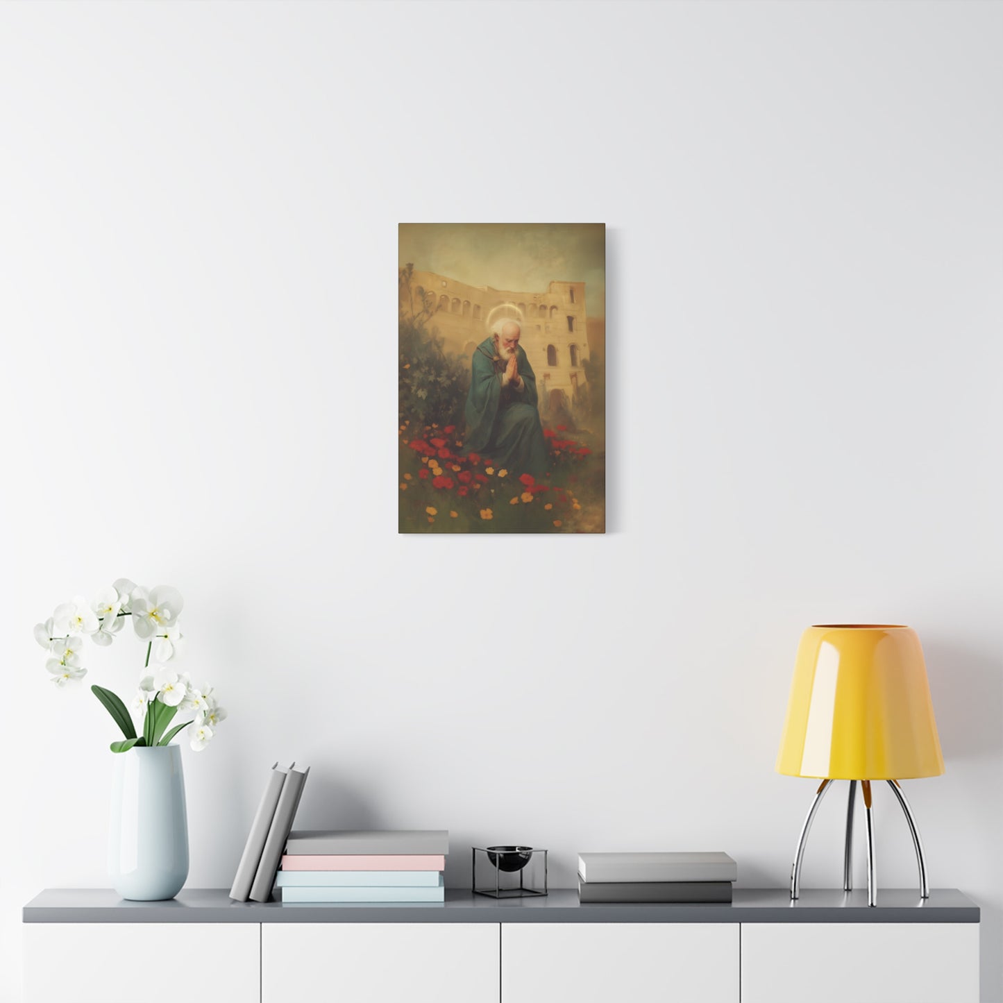 Saint Cyprian - Multiple Sizes - Catholic Home art - Museum Wrapped Canvas - Sanctified Souls Print - Catholic Martyr Art