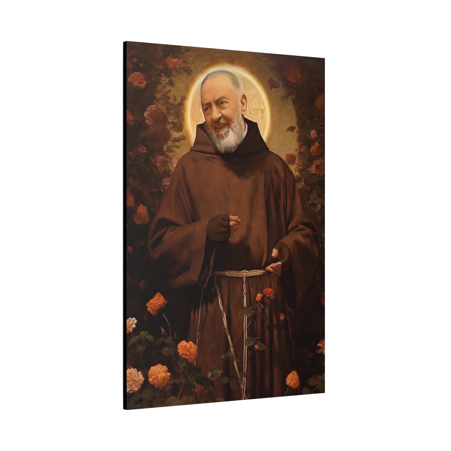 Saint Padre Pio - Museum Wrapped Canvas - Sanctified Souls Print - Religious Art for your Home