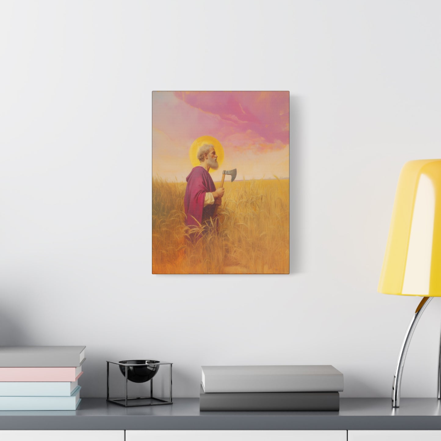 Saint Matthias - Museum Wrapped Canvas - Sanctified Souls Print - Religious Art for your Home - Catholic Patron Saint Art
