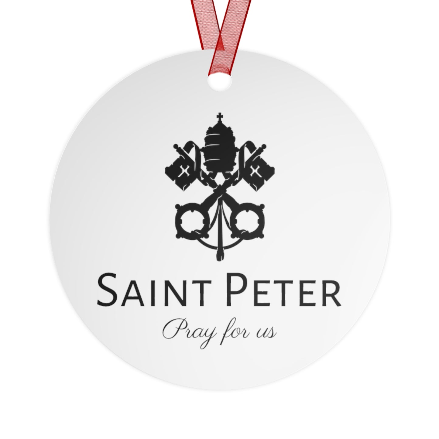 Saint Peter the Apostle - Apostle Metal Ornament - Religious Holiday Christmas Keepsake - Religious Catholic Tree Ornament - Christmas Gift