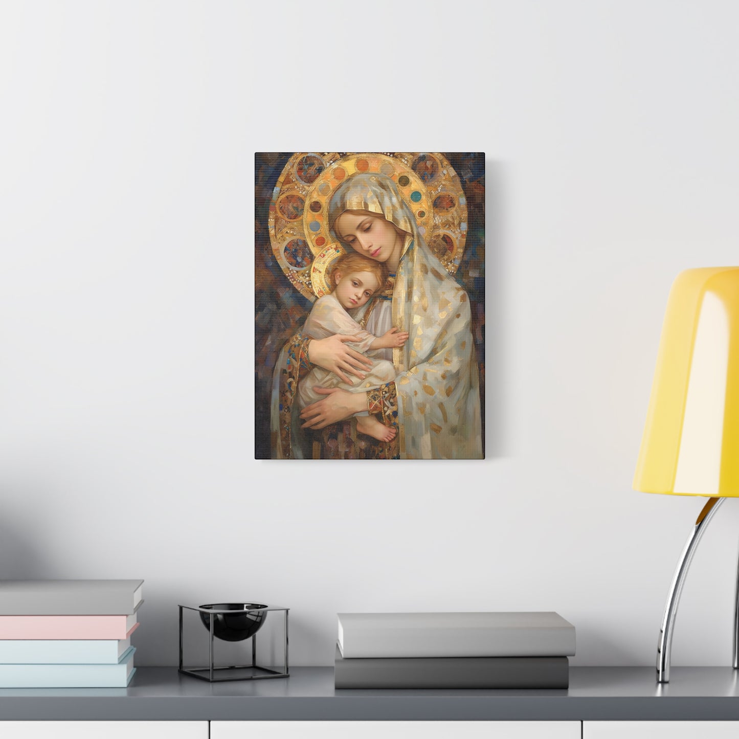 Madonna and Child - Gallery Wrapped Canvas - Sanctified Souls Print - Religious Art for your Home - The Virgin Mary and The Christ Child