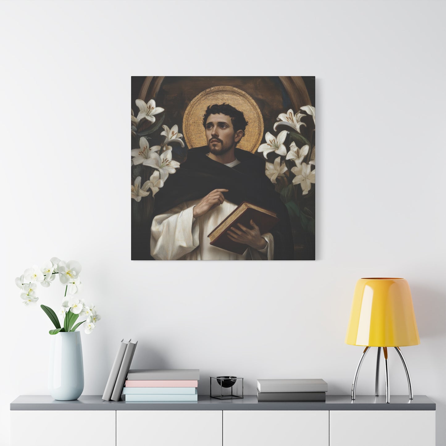 Saint Dominic - Museum Wrapped Canvas - Sanctified Souls Print - Religious Art for your Home - Catholic Patron Saint Art