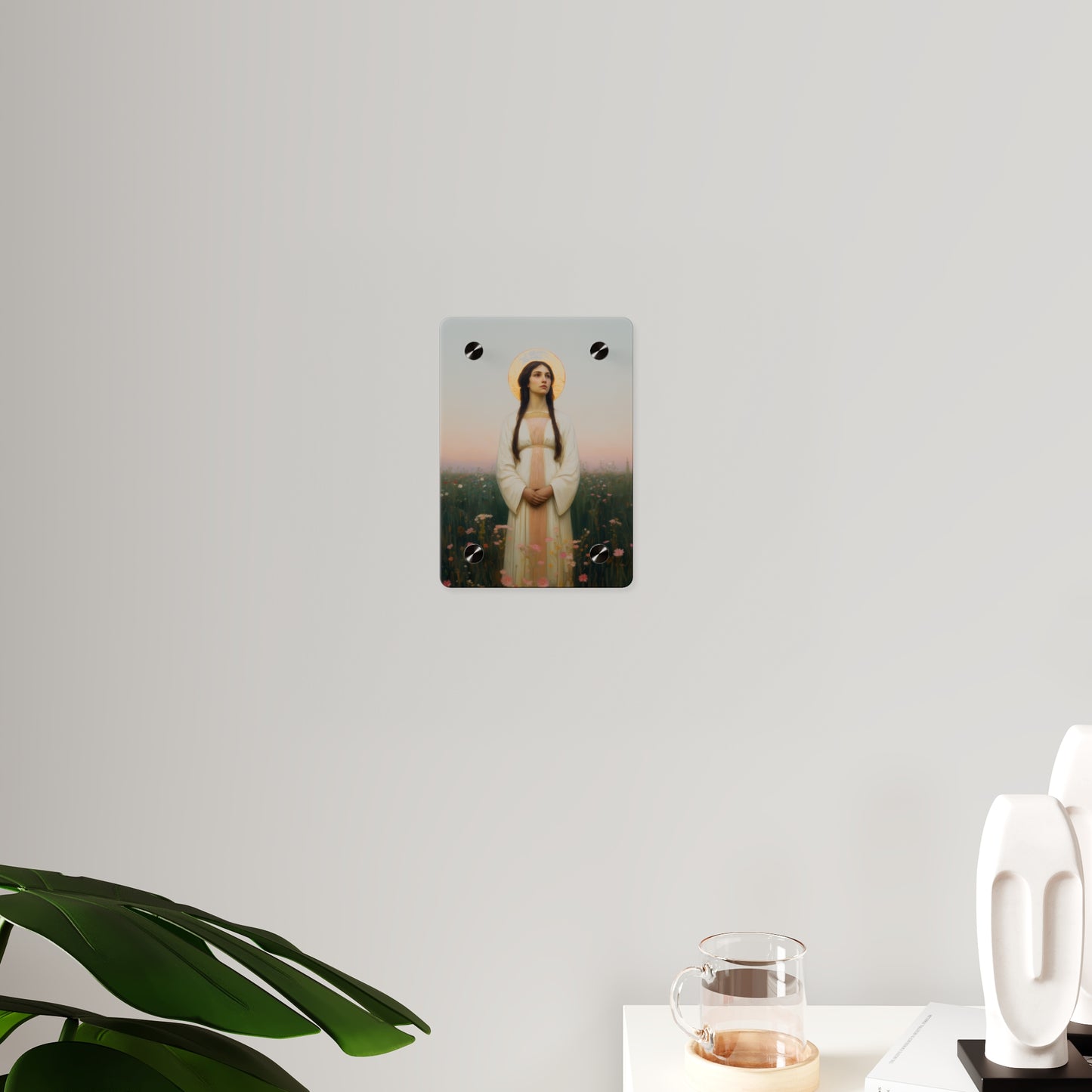 Saint Sabina Wall Art Panel - Ready to Hang Acrylic Print - Catholic Saint Art - Patron Saint Print - No Frame needed