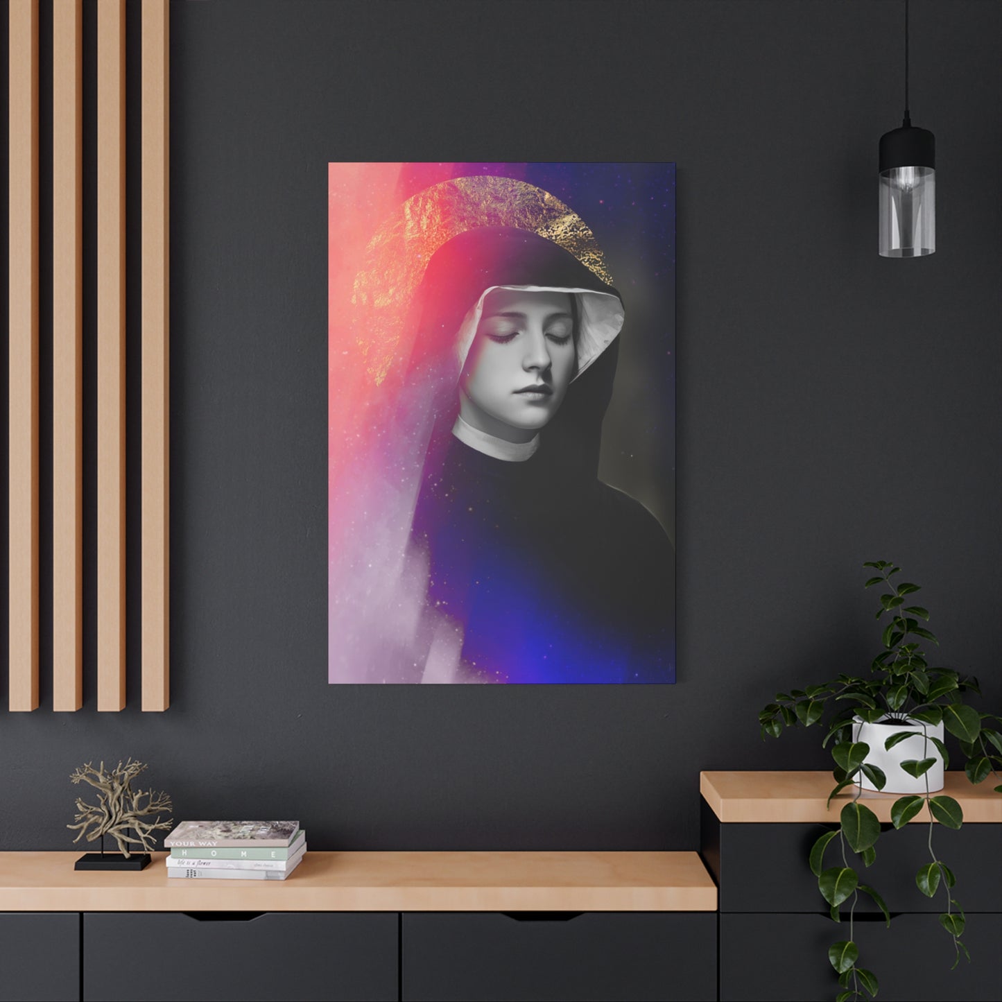 Saint Faustina Kowalska - Museum Wrapped Canvas - Sanctified Souls Print - Religious Art for your Home