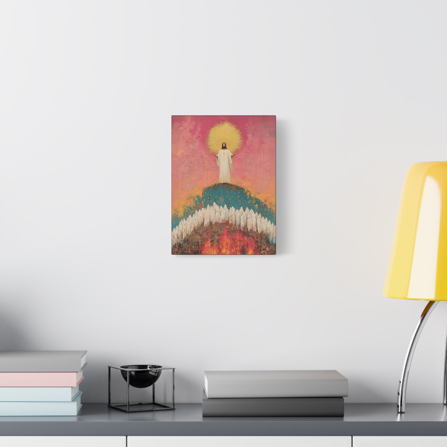 Light Pierced the Abyss - Museum Wrapped Canvas - Sanctified Souls Print - Religious Art for your Home