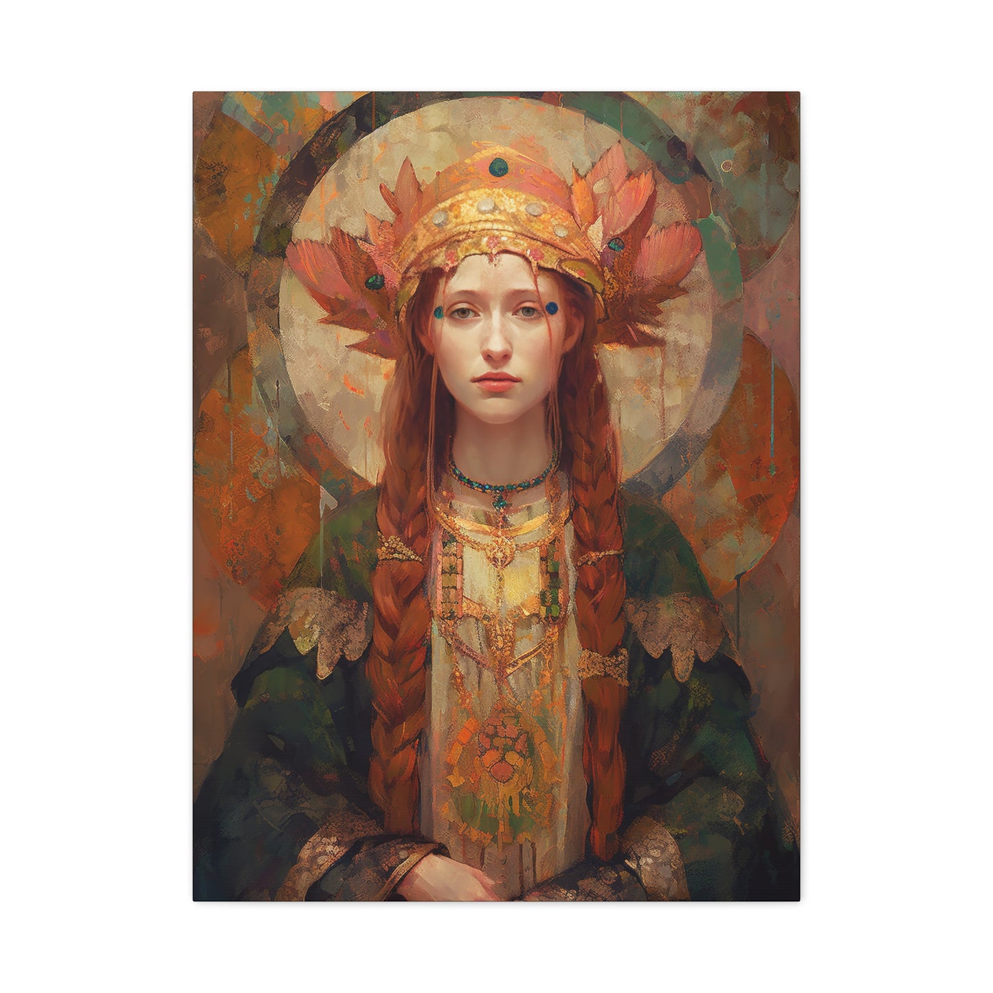 Saint Margaret of Scotland - Museum Wrapped Canvas - Sanctified Souls Print - Religious Art for your Home