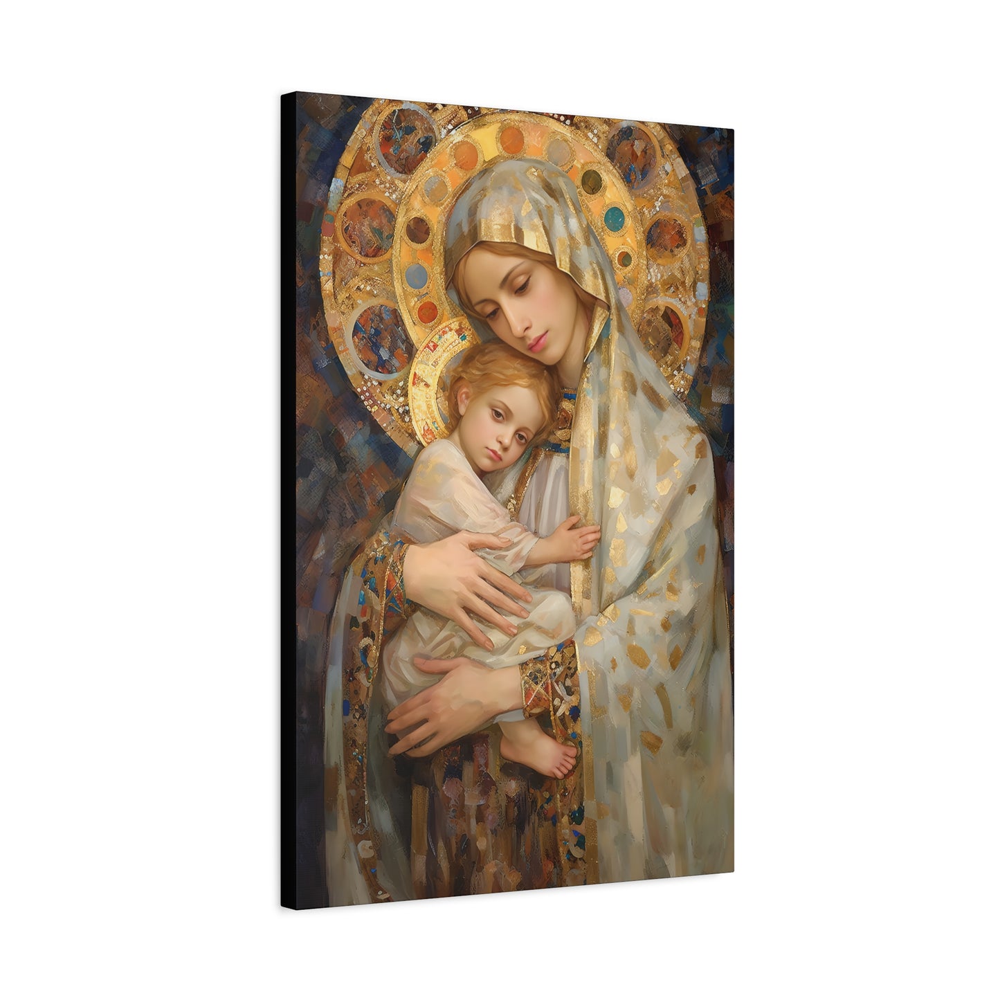 Madonna and Child - Gallery Wrapped Canvas - Sanctified Souls Print - Religious Art for your Home - The Virgin Mary and The Christ Child