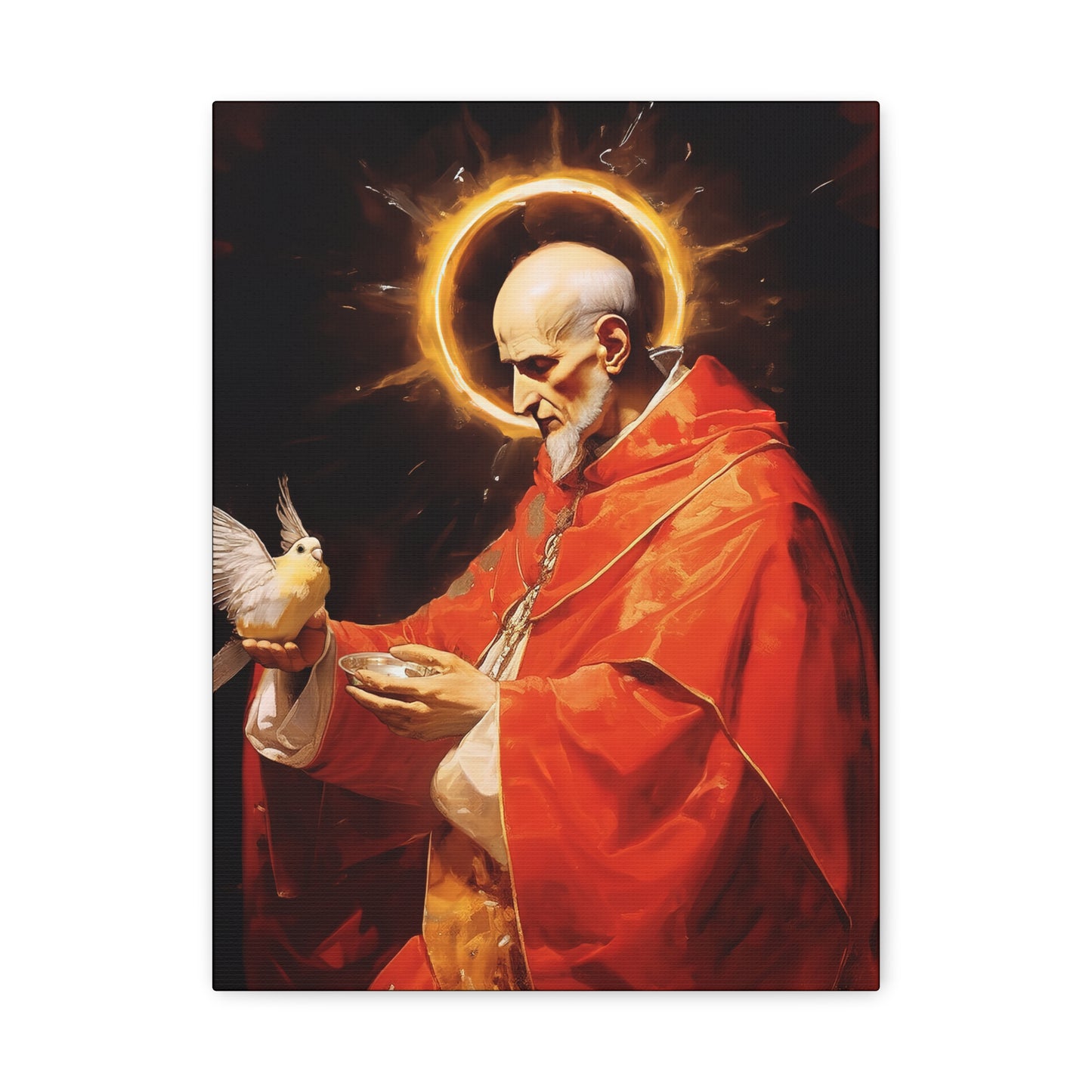 Pope Saint Gregory the Great - Museum Wrapped Canvas - Sanctified Souls Print - Religious Art for your Home
