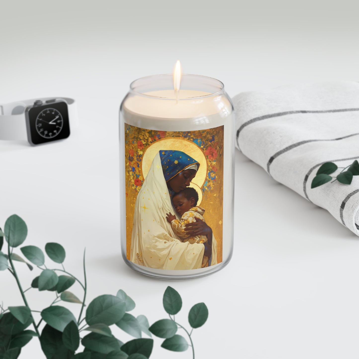 Queen of Peace and Love- Our Lady of Kibeho's Message - Scented Prayer Candle, 13.75oz - Candle - Catholic Art - prayer room Scented Candle