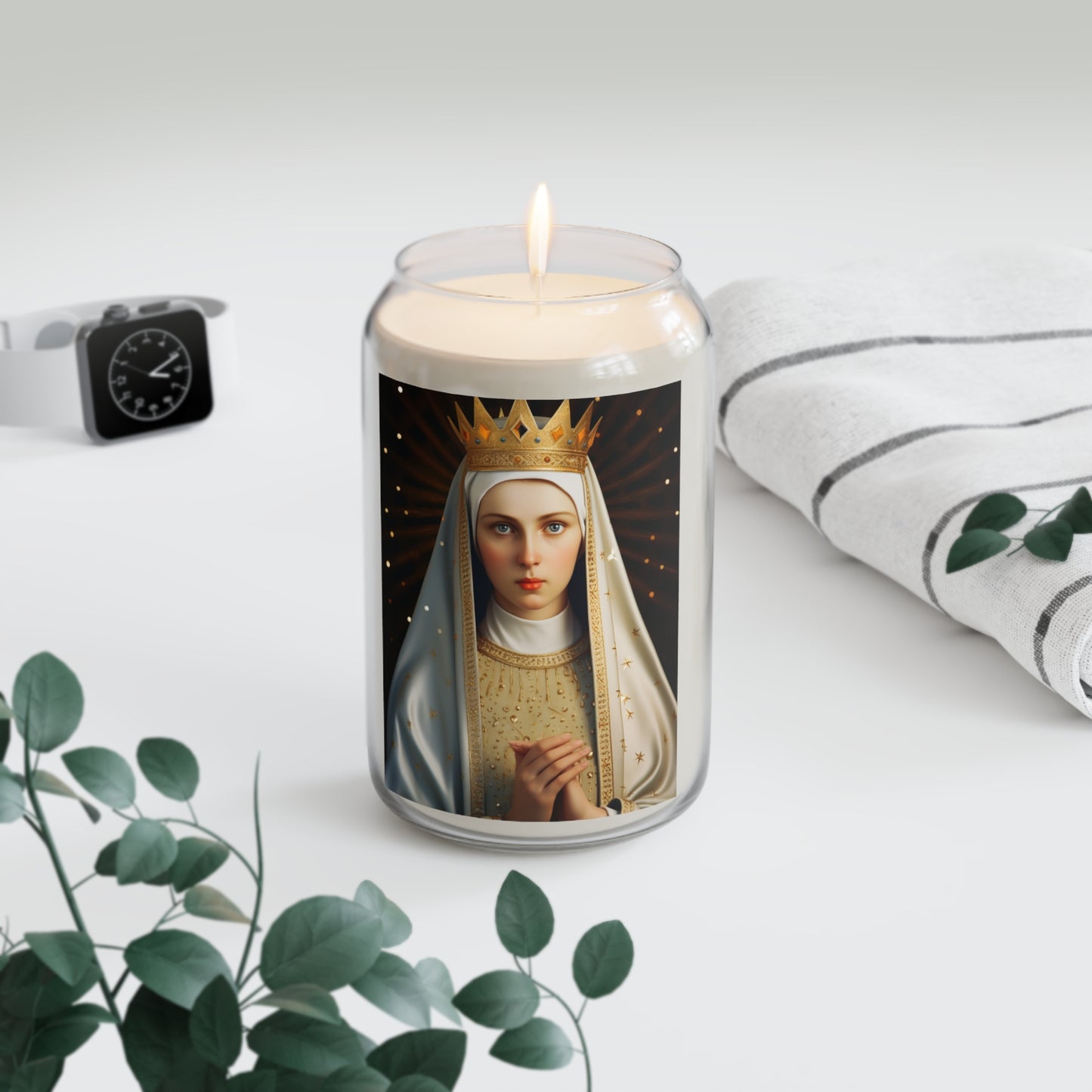 Saint Kinga of Poland - Scented Prayer Candle, 13.75oz - Tall Size - Religious Prayer Candle - Catholic Art - Religious Gift - Fine Art